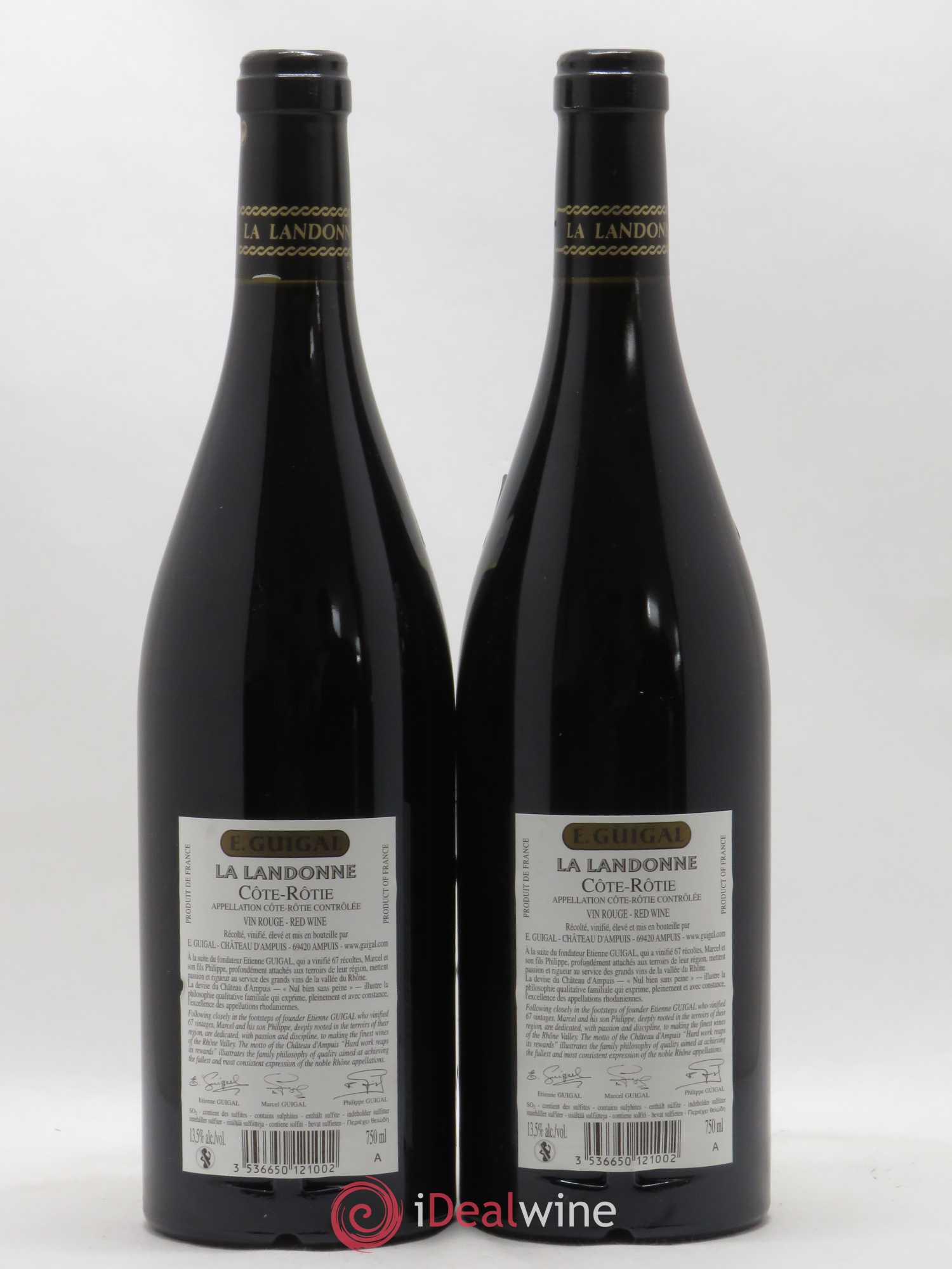 Côte-Rôtie La Landonne Guigal 2012 - Lot de 2 bouteilles - 1