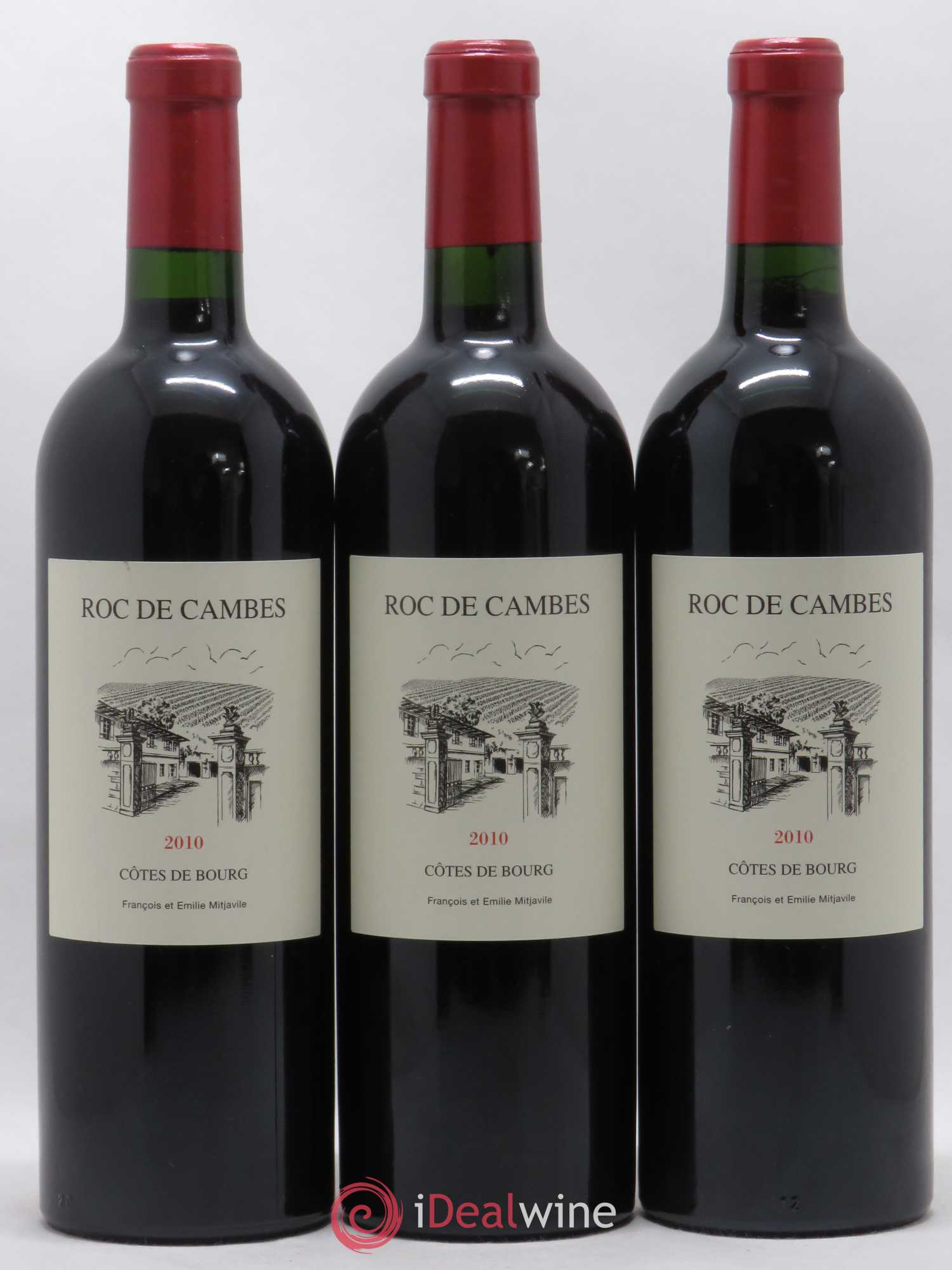 Roc de Cambes 2010 - Lot of 3 bottles - 0