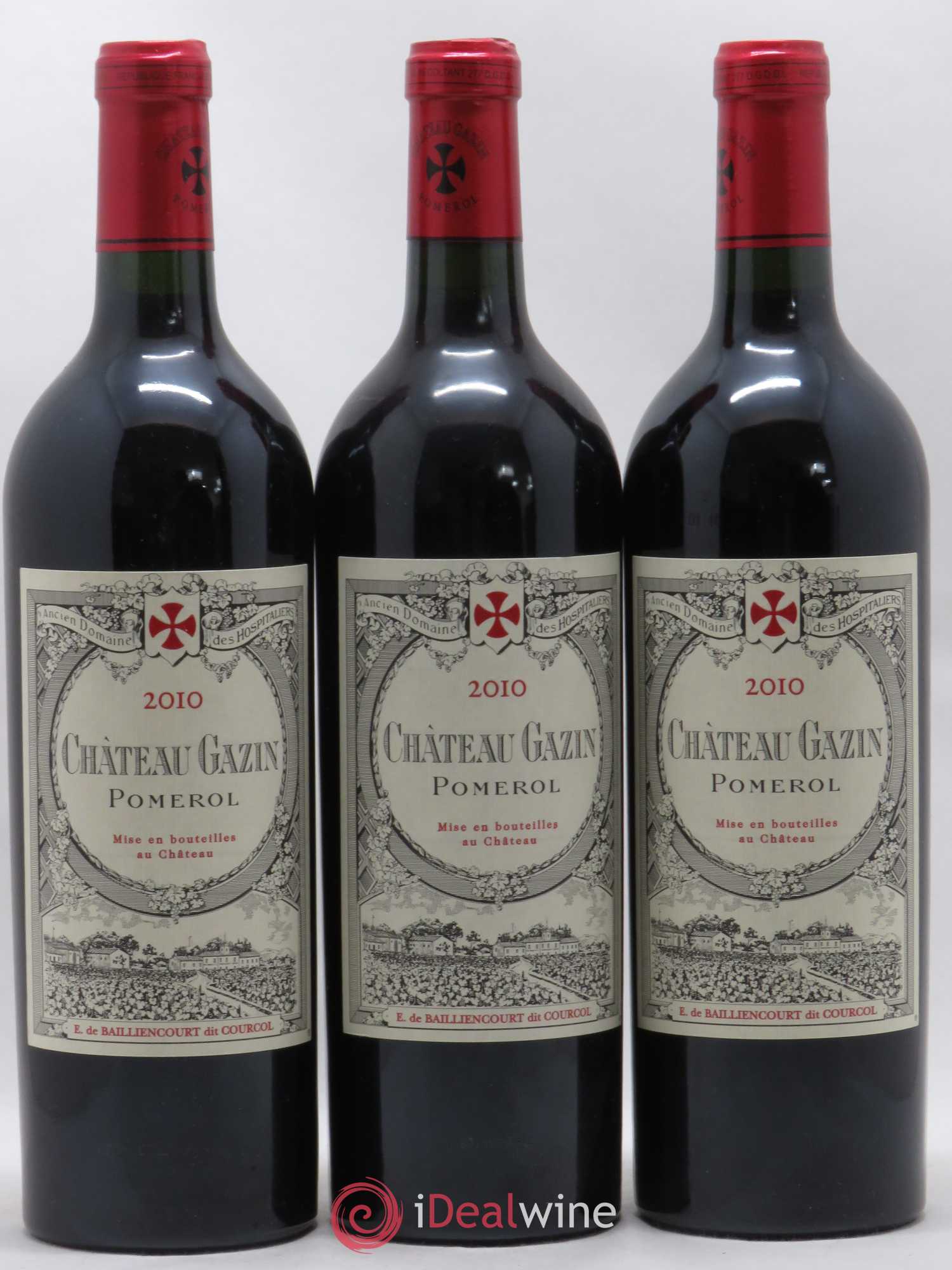 Château Gazin 2010 - Lot de 3 bouteilles - 0