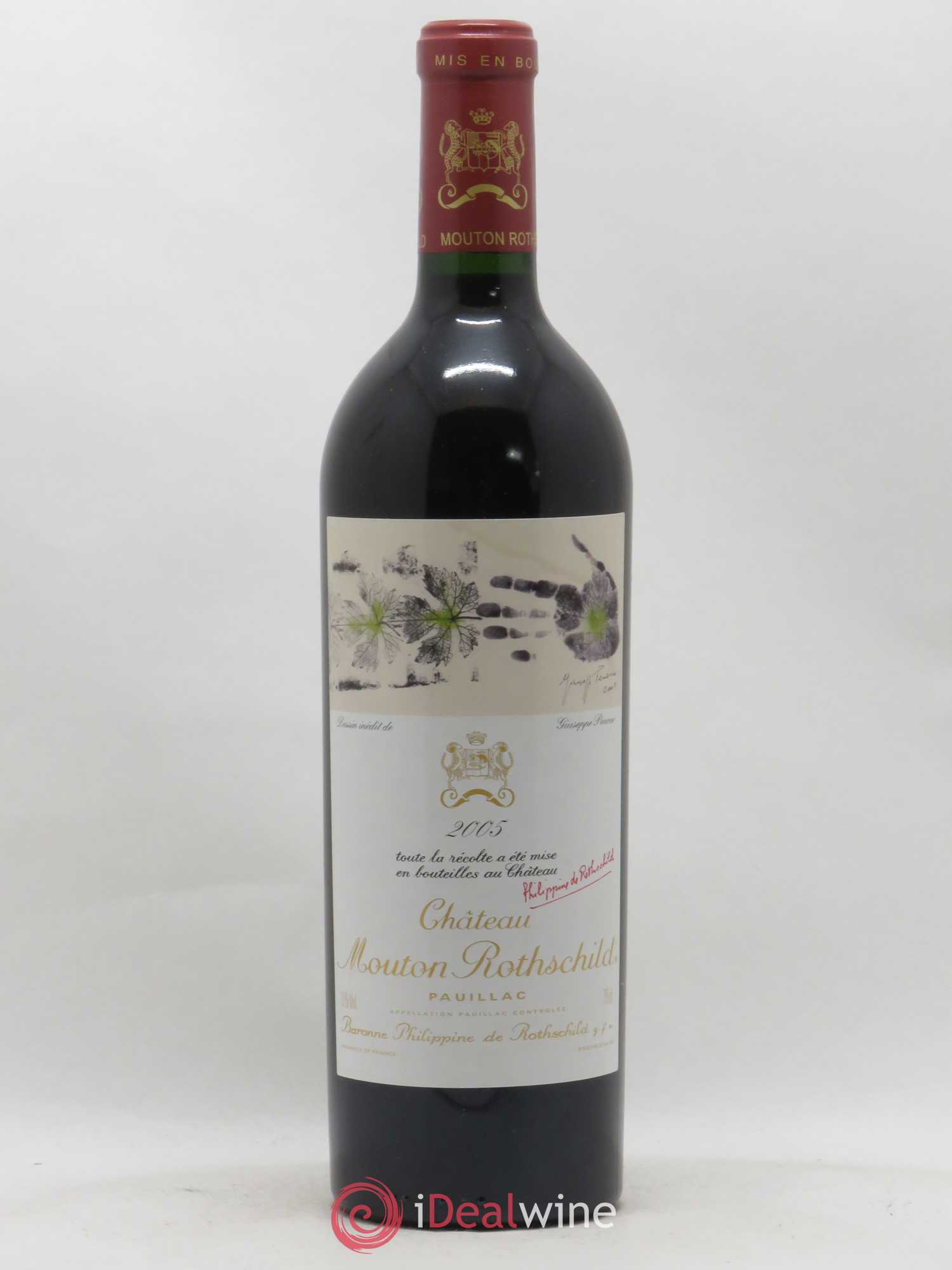 Château Mouton Rothschild 1er Grand Cru Classé 2005 - Lot de 1 bouteille - 0