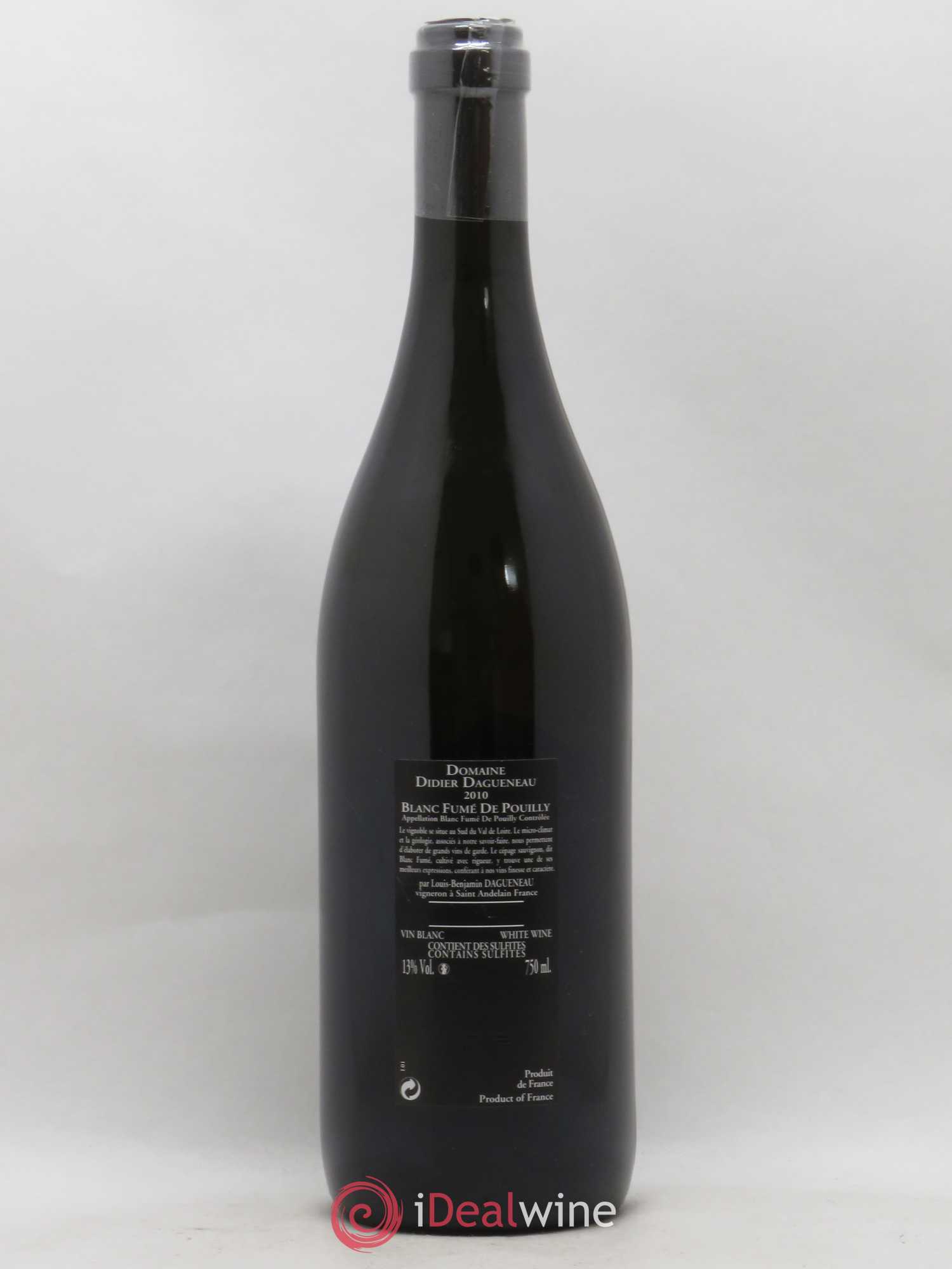 Vin de France (anciennement Pouilly-Fumé) Silex Dagueneau (Domaine Didier - Louis-Benjamin) 2010 - Lot de 1 bouteille - 1