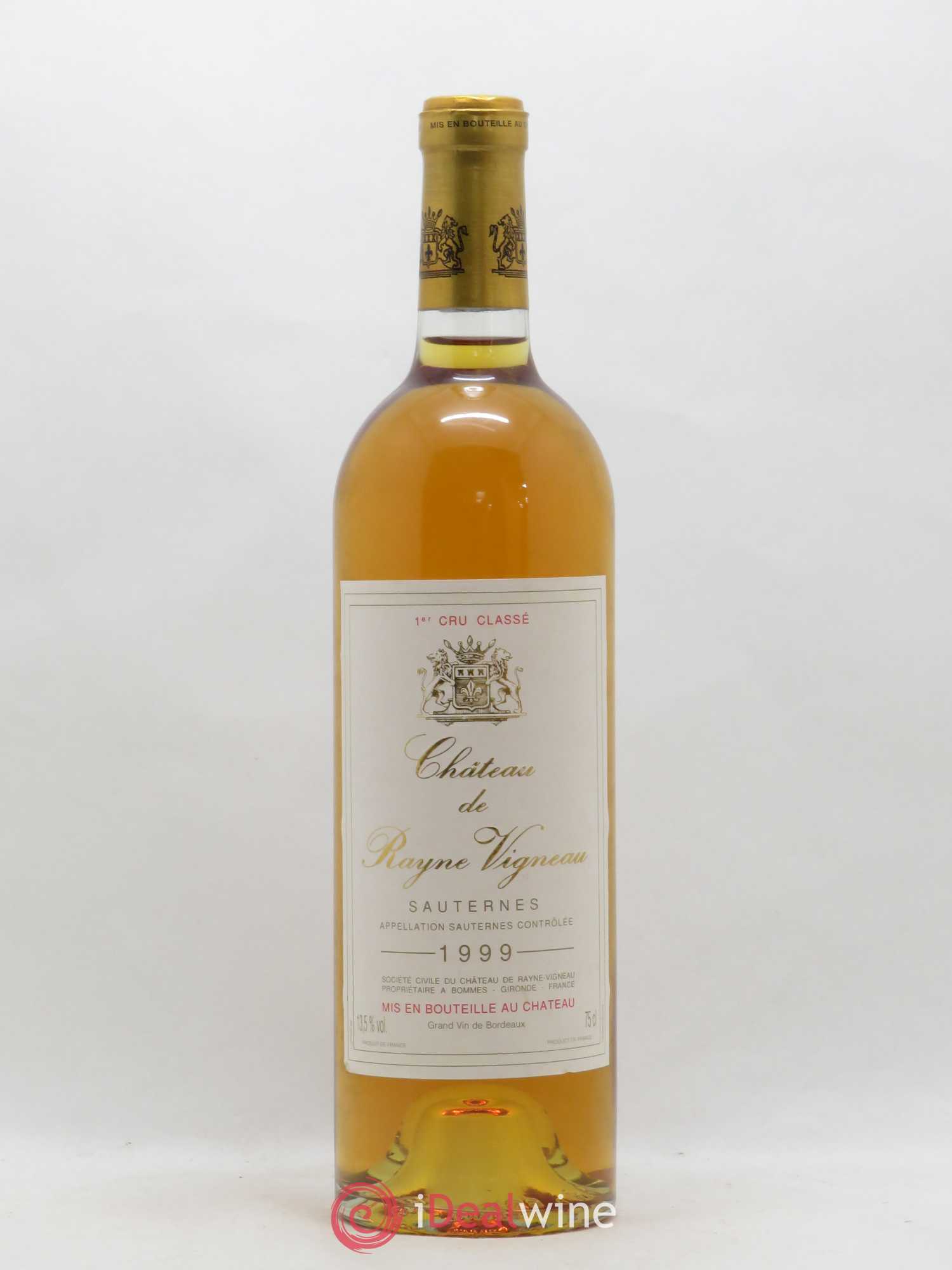 Château de Rayne Vigneau 1er Grand Cru Classé 1999 - Lotto di 1 bottiglia - 0