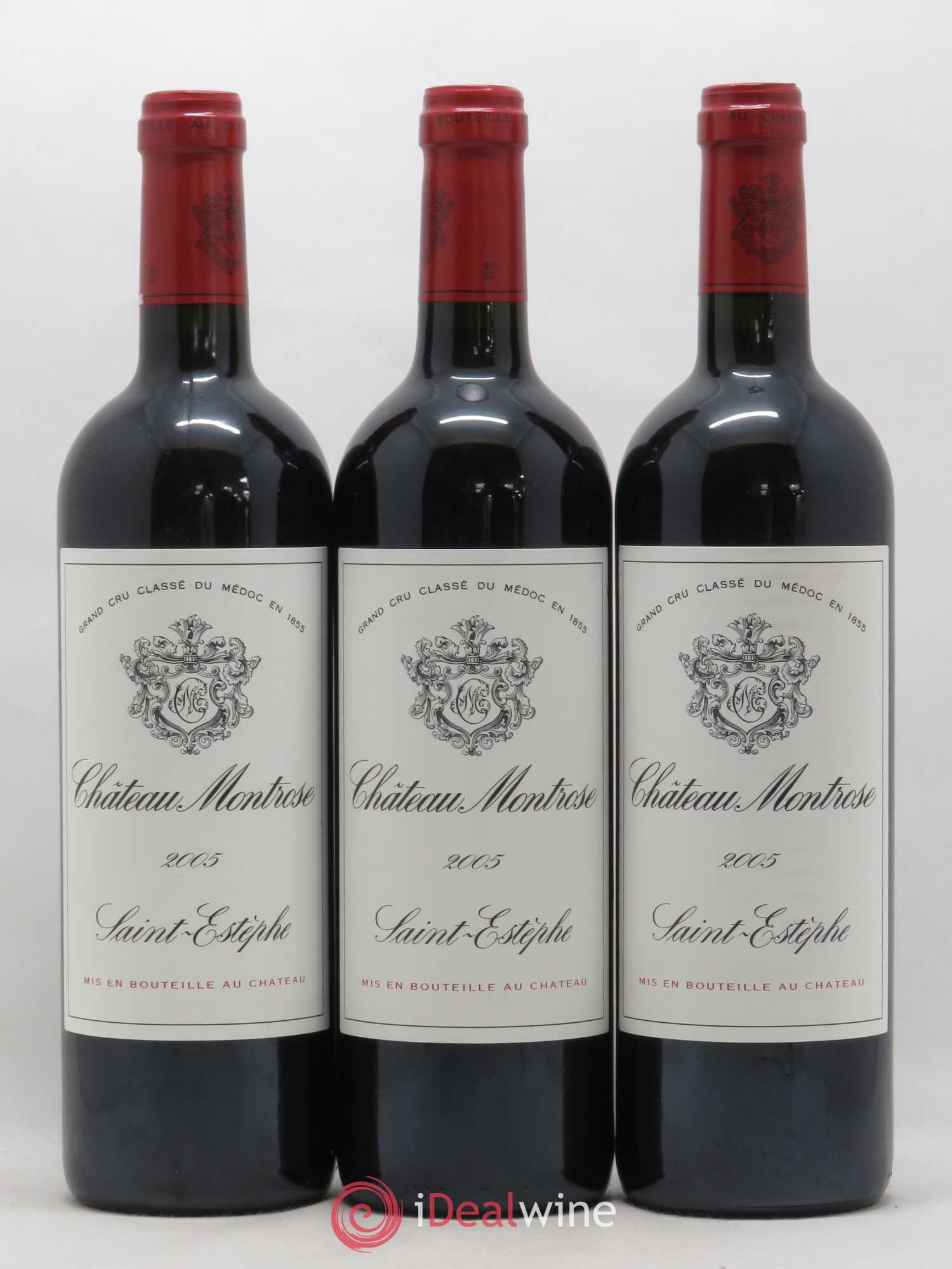Château Montrose 2ème Grand Cru Classé 2005 - Lot de 3 bouteilles - 0