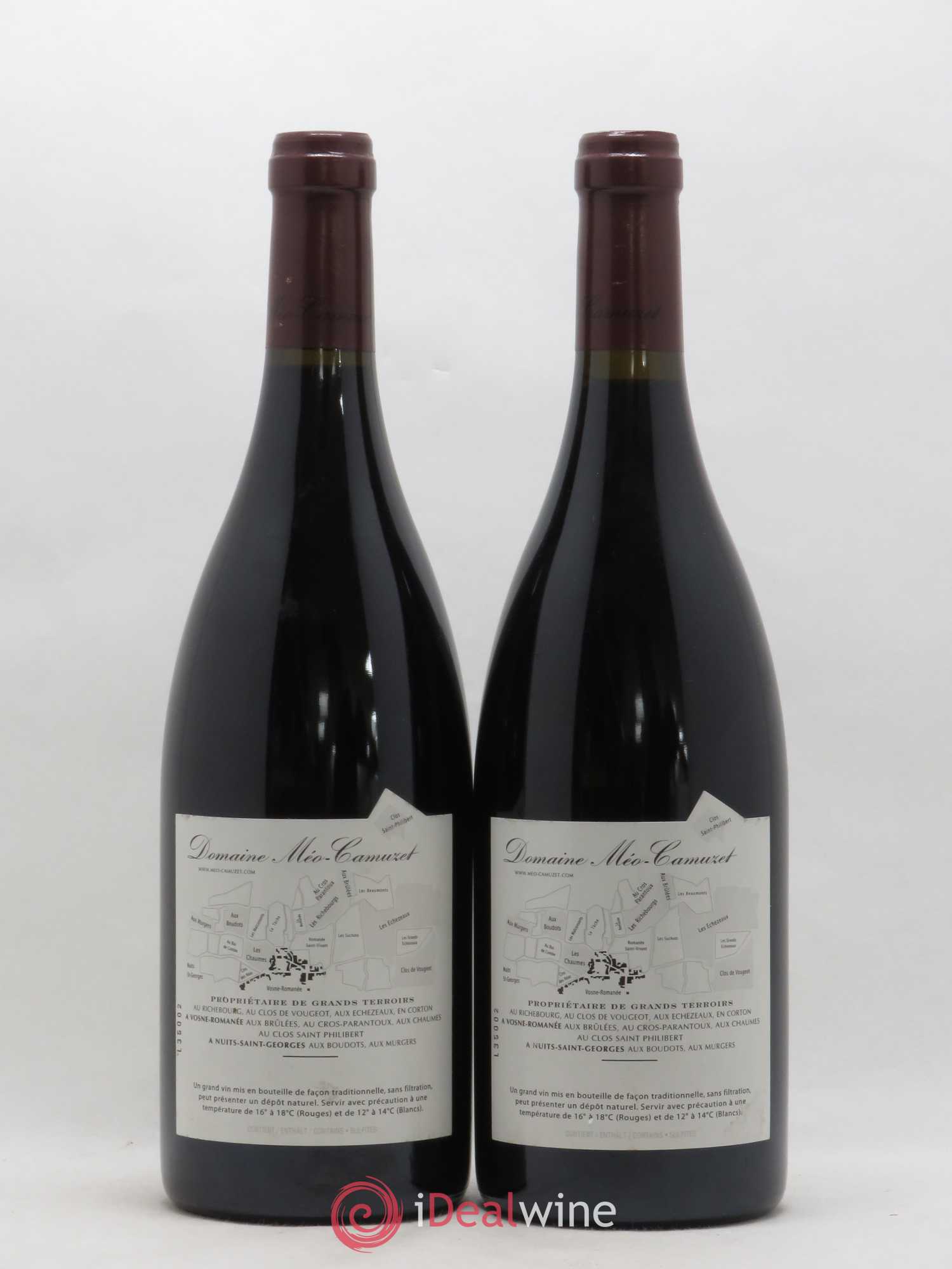 Vosne-Romanée 1er Cru Les Chaumes Méo-Camuzet (Domaine) 2005 - Lot de 2 bouteilles - 1