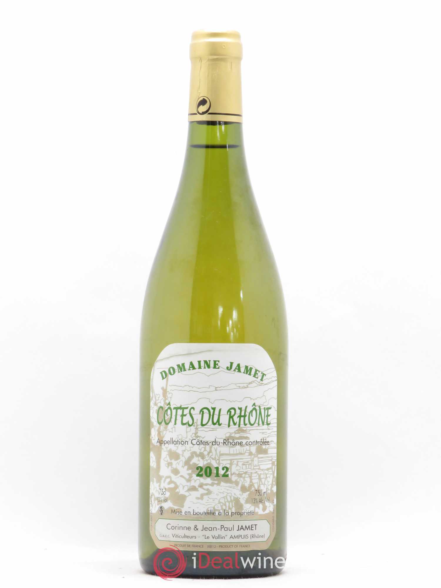 Côtes-du-Rhône Jamet (Domaine) 2012 - Lot de 1 bouteille - 0