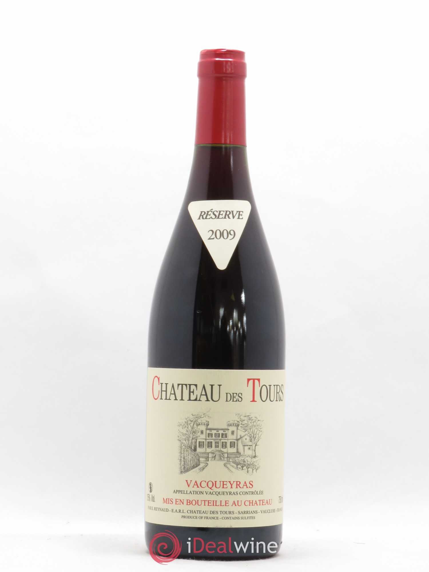 Vacqueyras Château des Tours Emmanuel Reynaud 2009 - Lot de 1 bouteille - 0