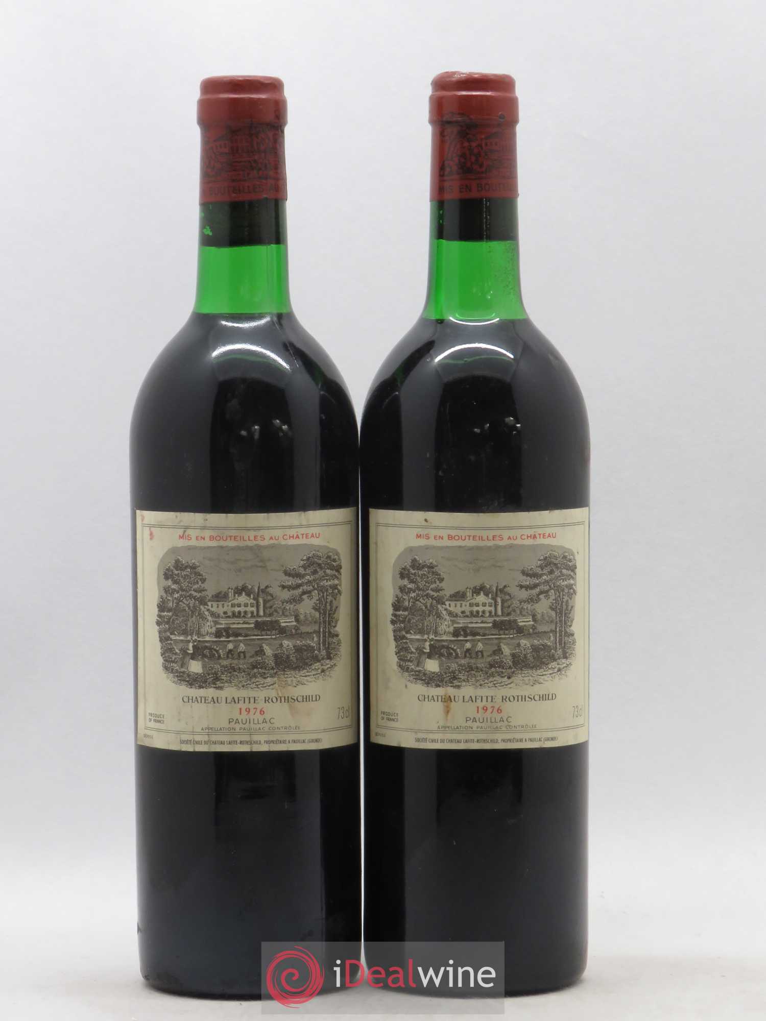 Château Lafite Rothschild 1er Grand Cru Classé 1976 - Lot de 2 bouteilles - 0