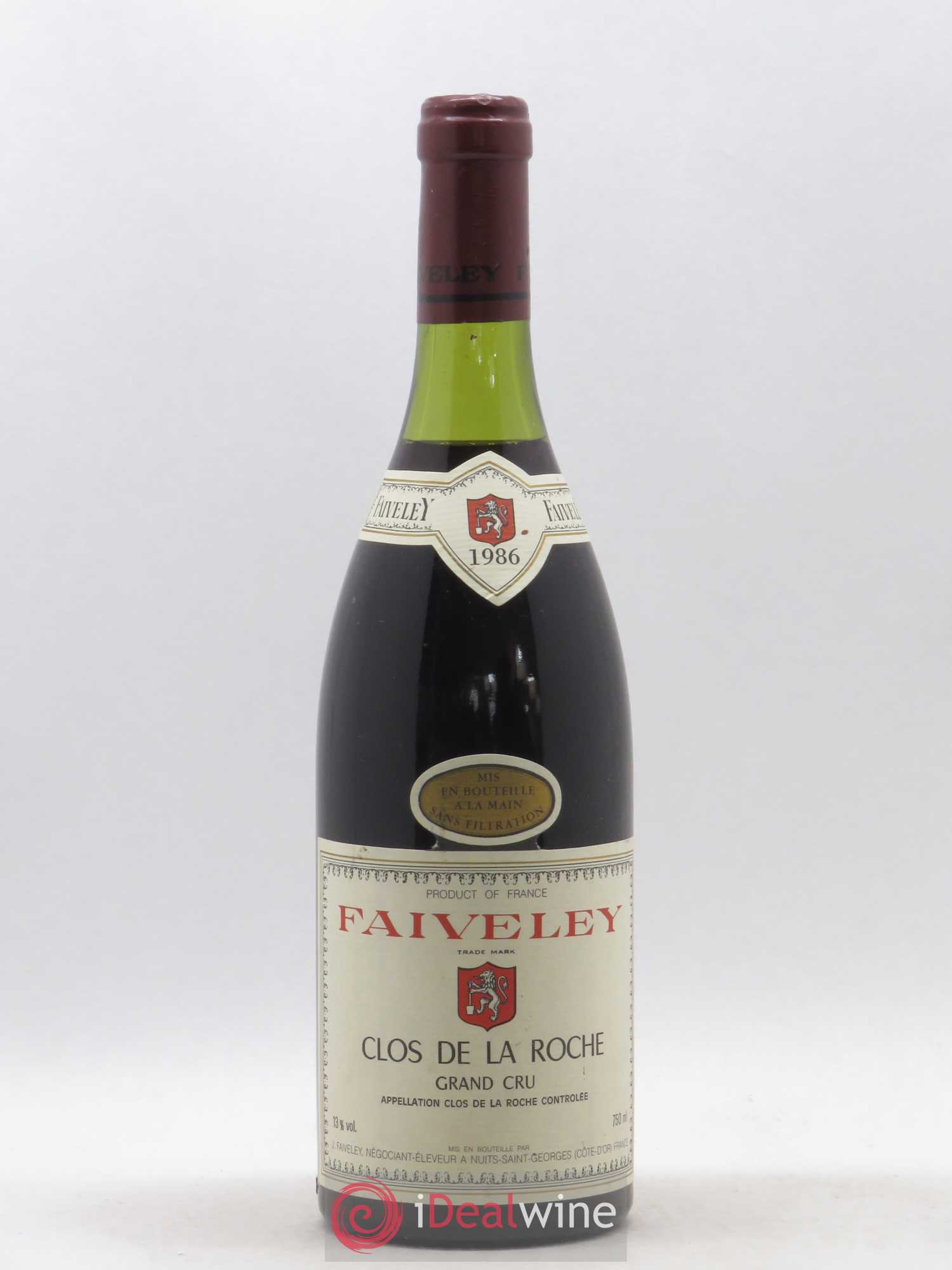 Clos de la Roche Grand Cru Faiveley 1986 - Lot de 1 bouteille - 0