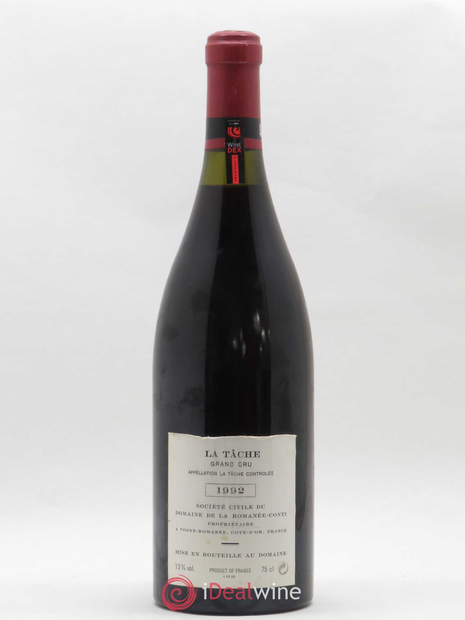 La Tâche Grand Cru Domaine de la Romanée-Conti 1992 - Lot de 1 bouteille - 1