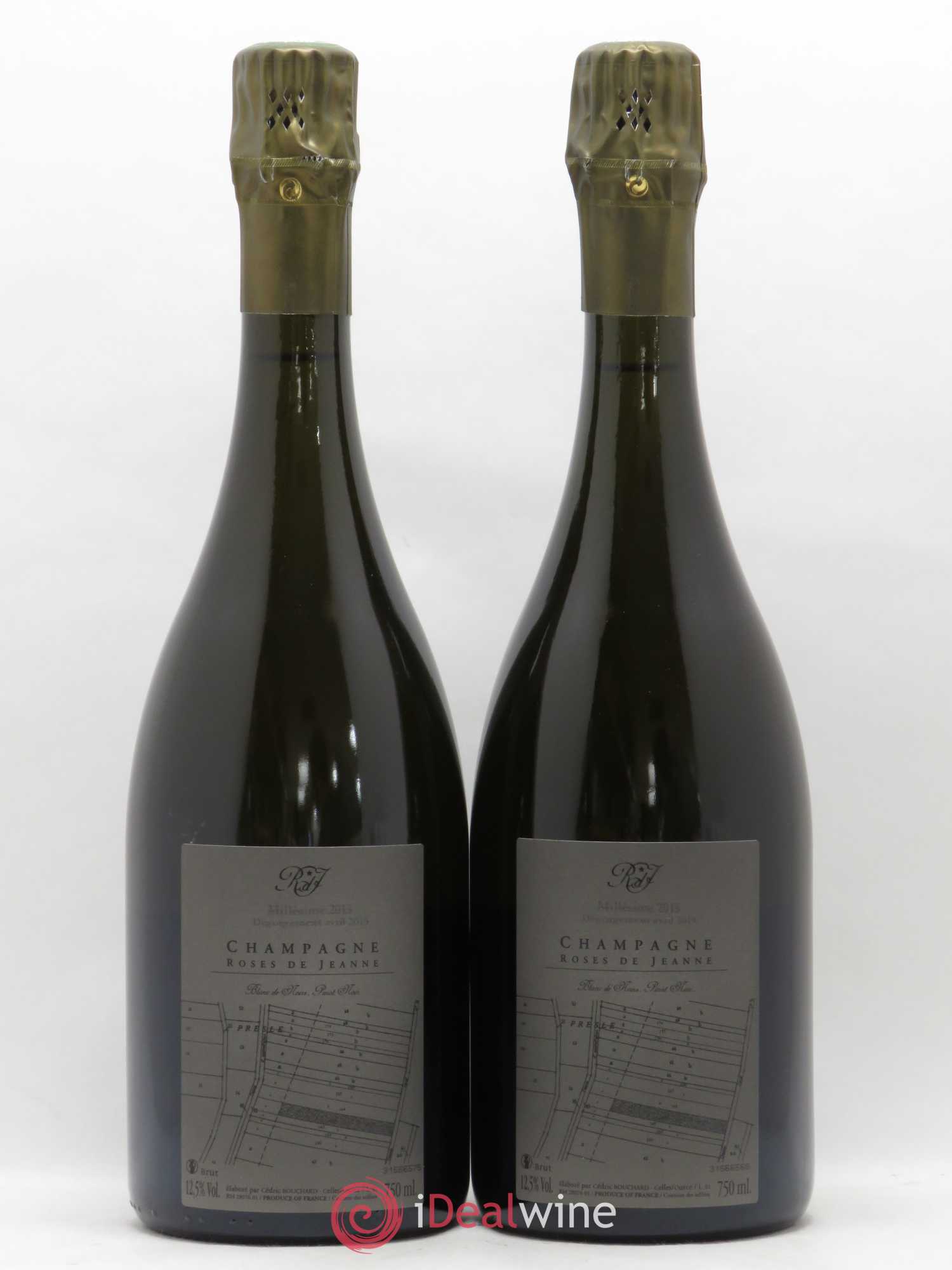 Roses de Jeanne Presle Blanc de Noirs Cédric Bouchard 2015 - Lot de 2 bouteilles - 1
