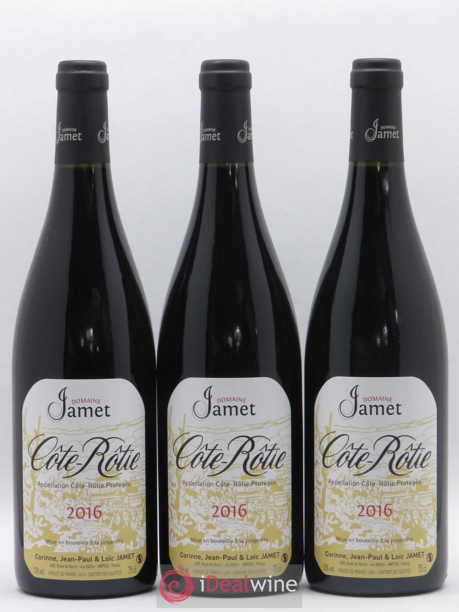 Côte-Rôtie Jamet (Domaine) 2016 - Lot de 3 bouteilles - 0