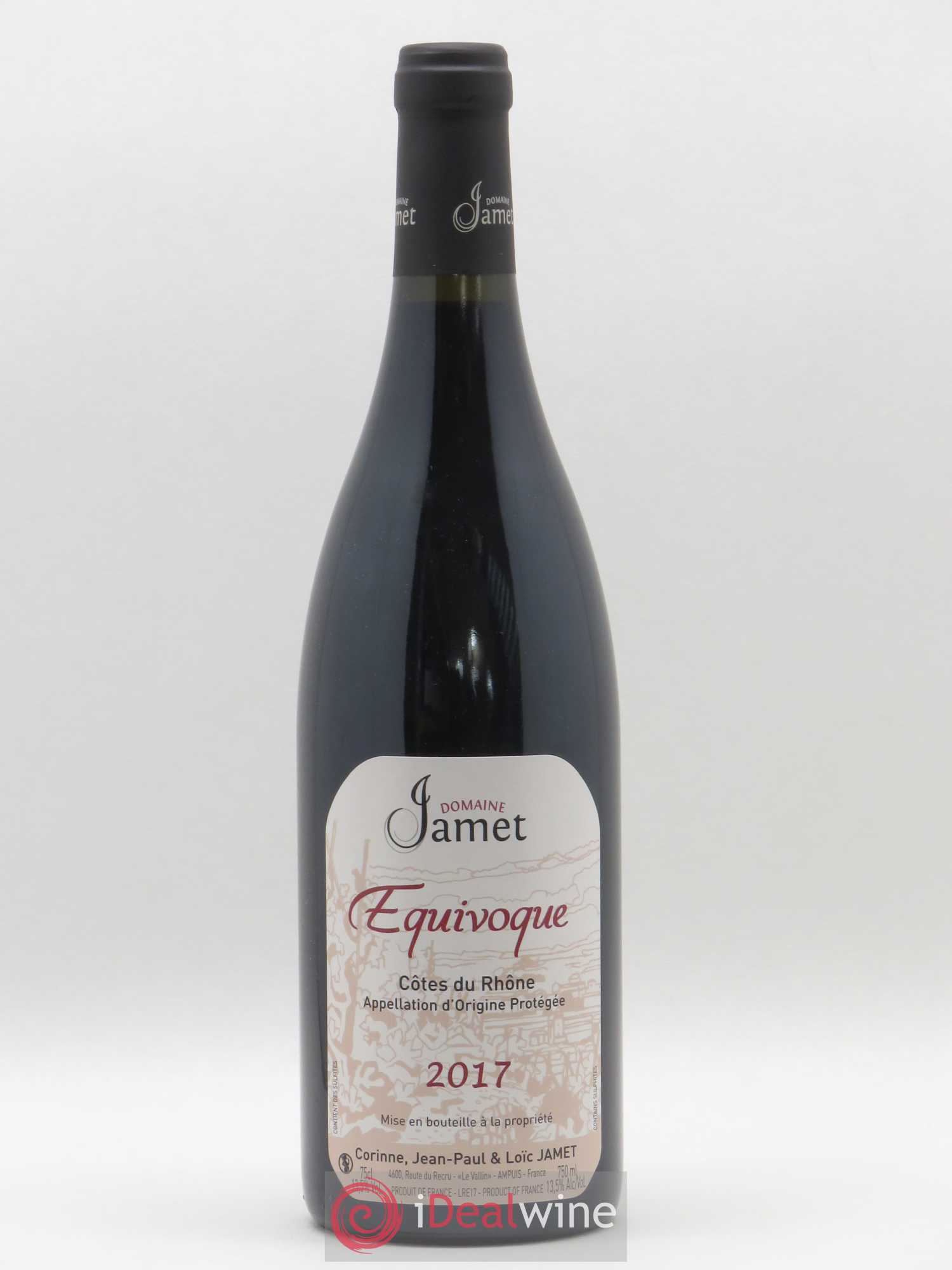 Côtes-du-Rhône Equivoque Jamet (Domaine) 2017 - Lot de 1 bouteille - 0