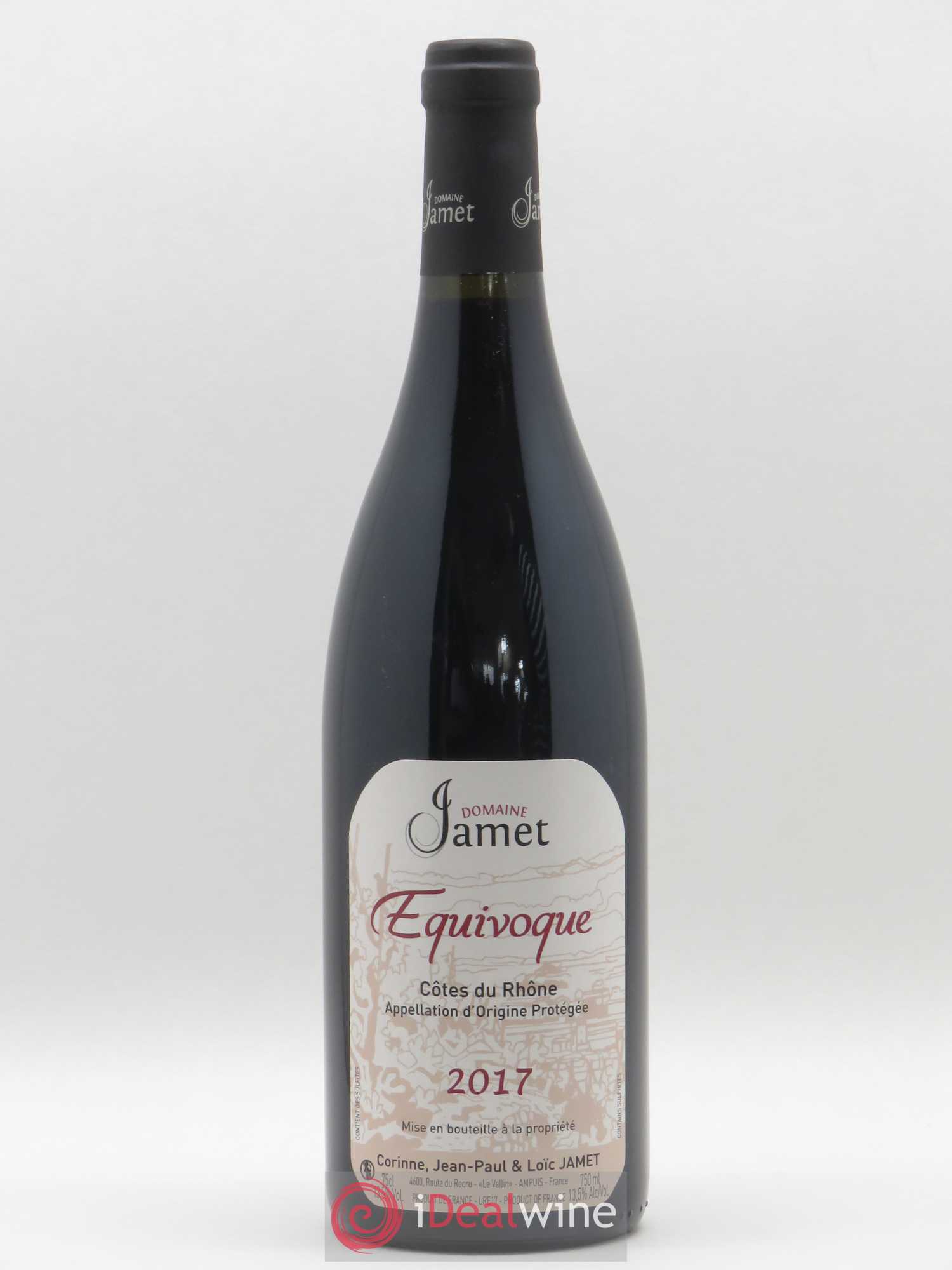 Côtes-du-Rhône Equivoque Jamet (Domaine) 2017 - Lot de 1 bouteille - 0