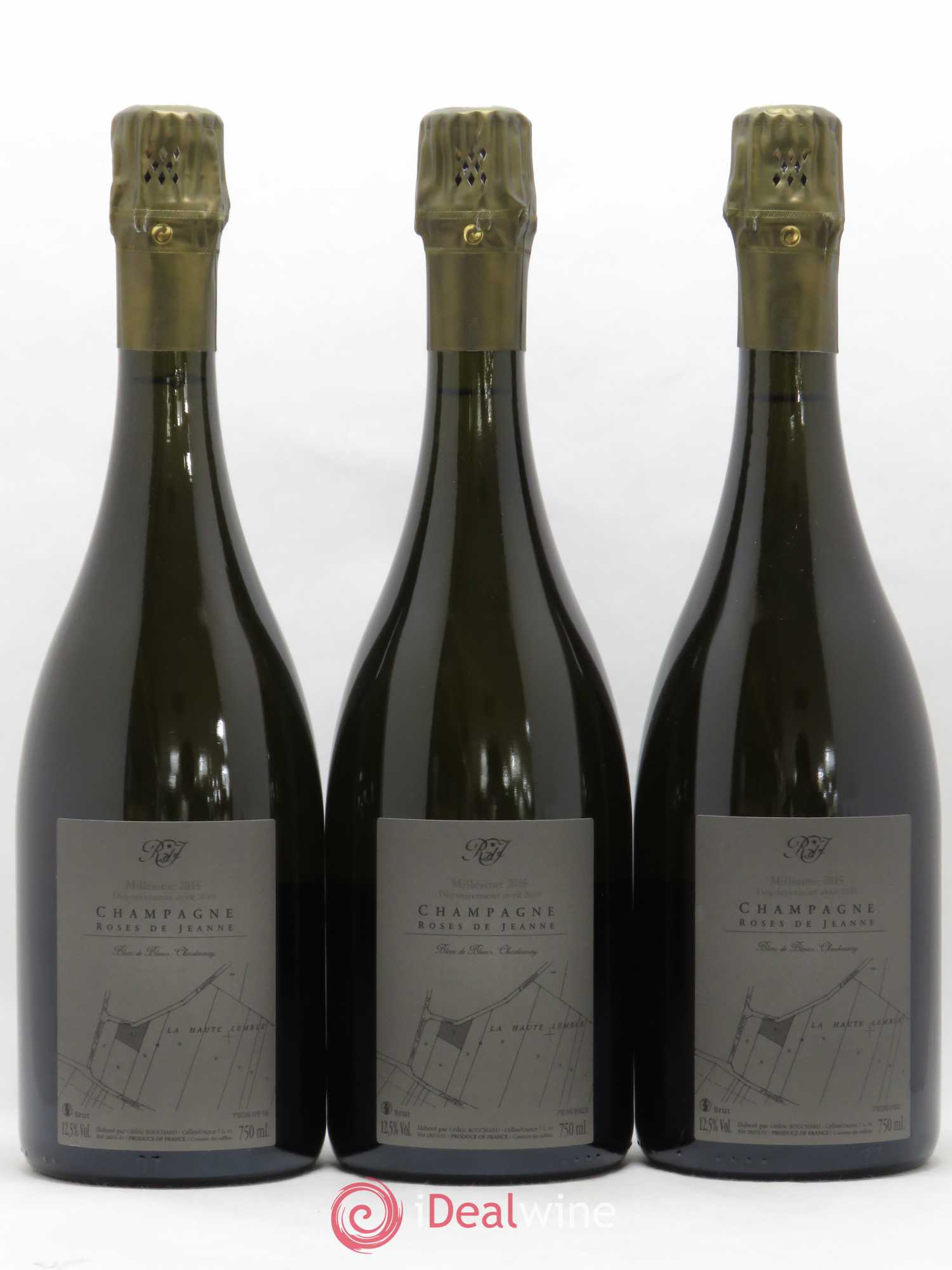 Roses de Jeanne La Haute-Lemblé Cédric Bouchard 2015 - Lot de 3 bouteilles - 1