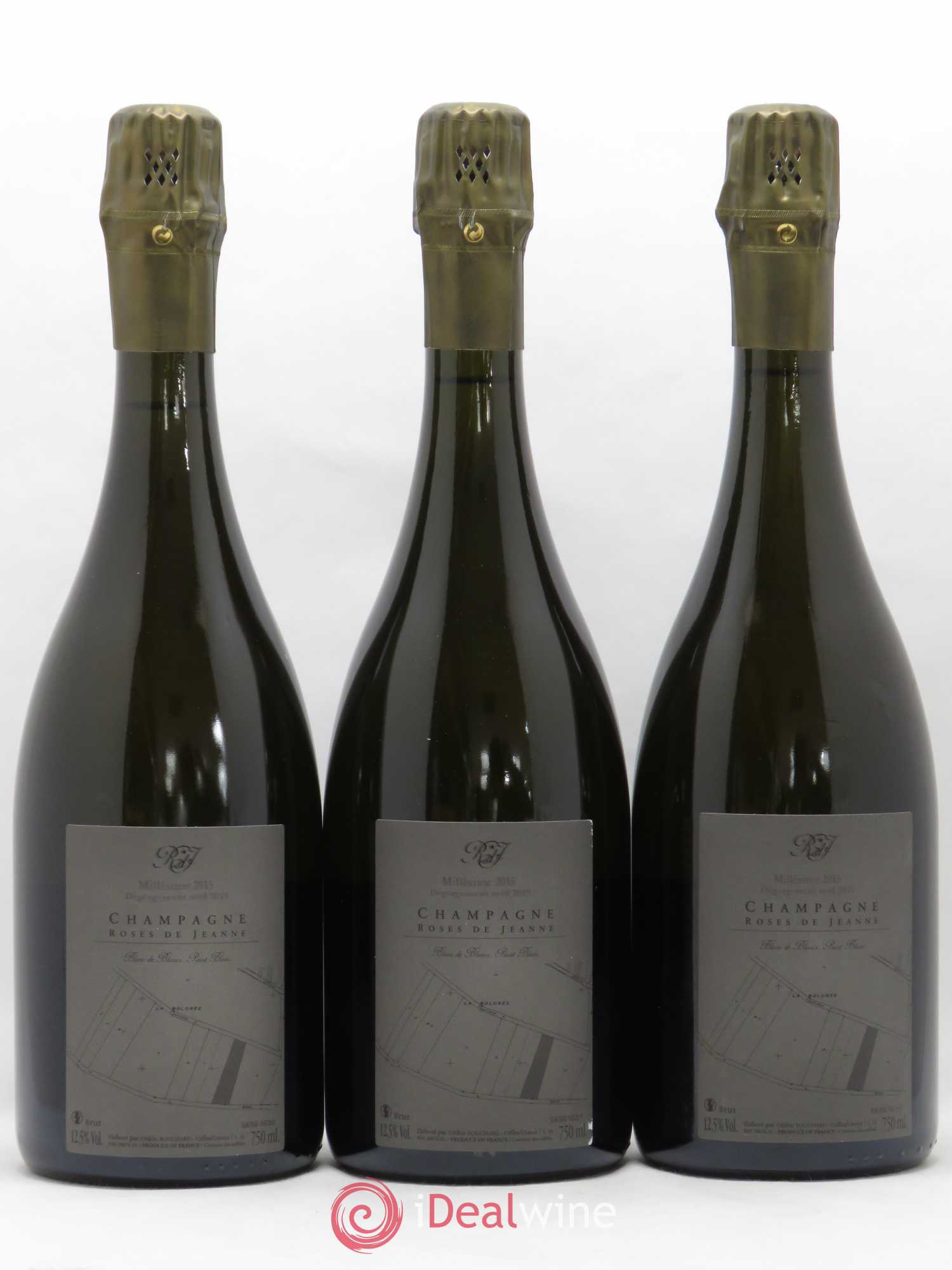 Roses de Jeanne La Bolorée Cédric Bouchard 2015 - Lot de 3 bouteilles - 1