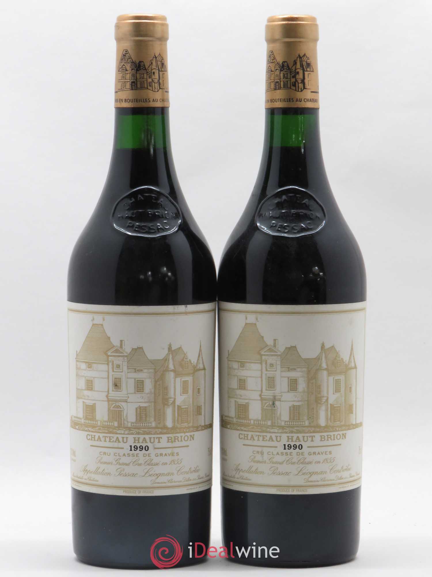 Château Haut Brion 1er Grand Cru Classé 1990 - Lot de 2 bouteilles - 0