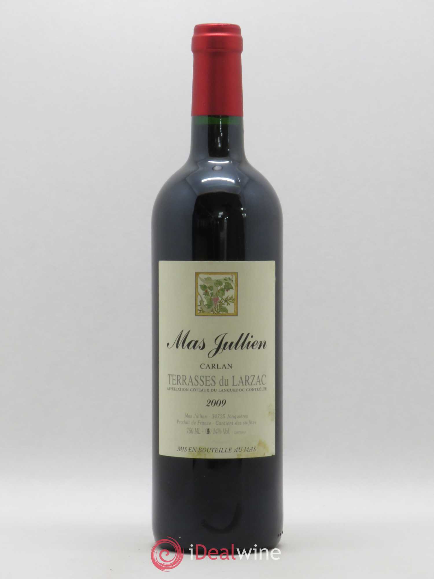Terrasses du Larzac Mas Jullien Carlan Olivier Jullien 2009 - Lot de 1 bouteille - 0