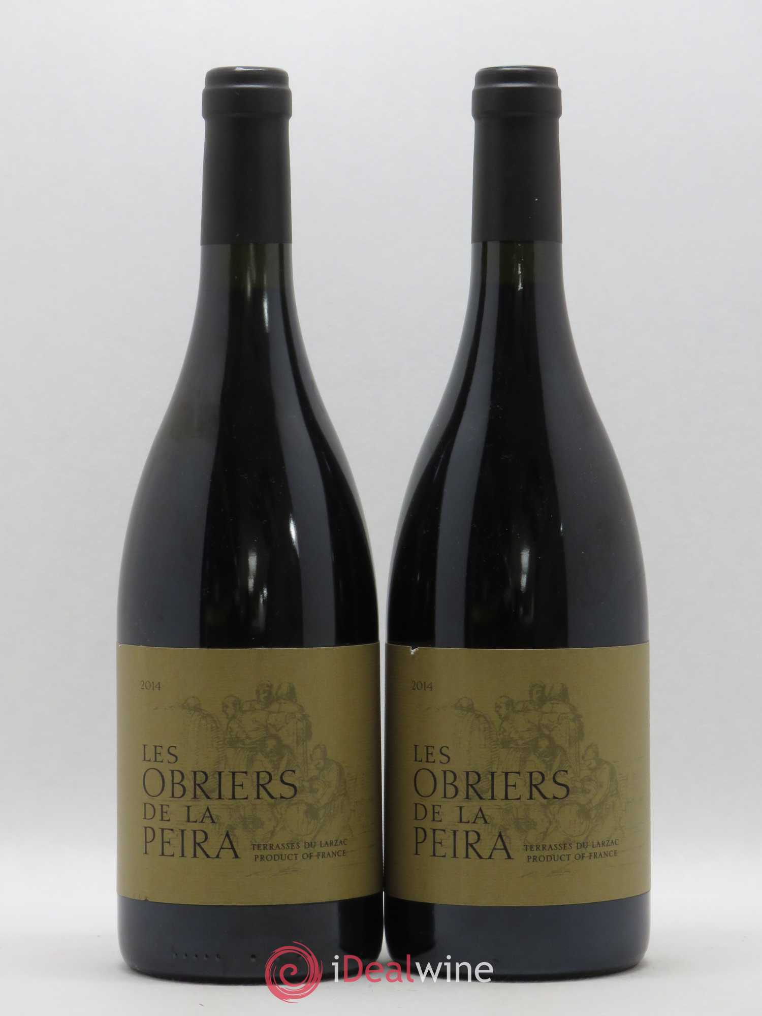 Terrasses du Larzac Domaine de La Pèira en Damaisèla Les Obriers de la Pèira Karine Ahton et Robert Dougan 2014 - Lot de 2 bouteilles - 0