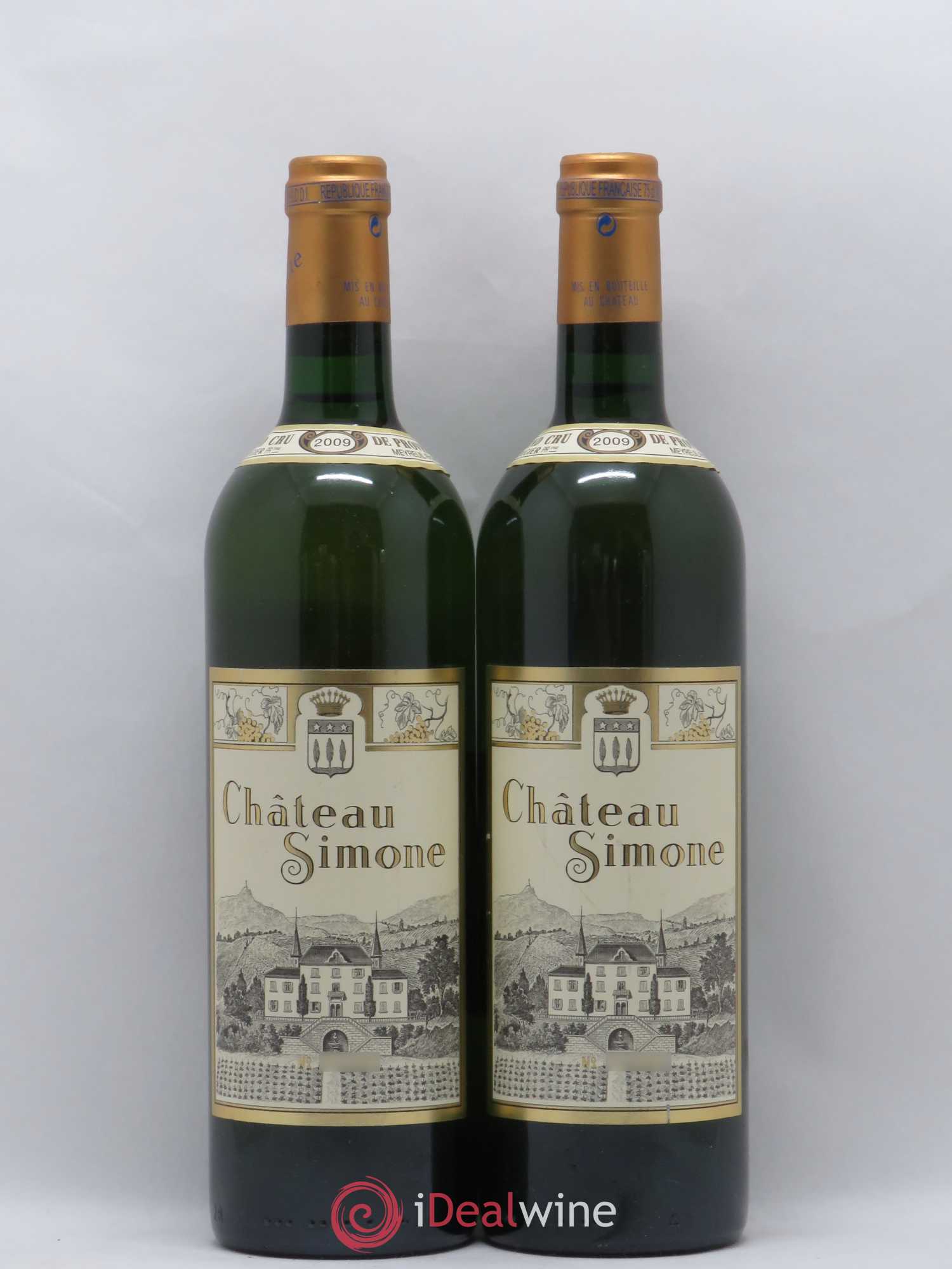 Palette Château Simone Famille Rougier 2009 - Posten von 2 Flaschen - 0