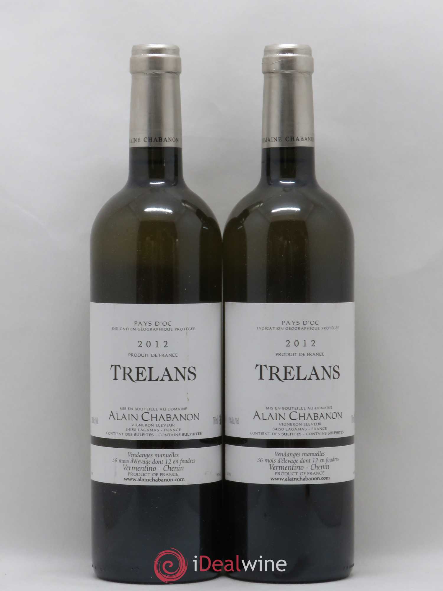 Pays d'Oc Trelans Alain Chabanon (Domaine) 2012 - Lot de 2 bouteilles - 0