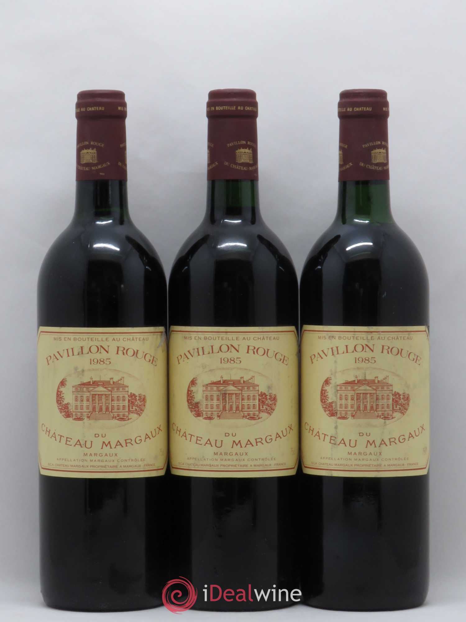 Pavillon Rouge du Château Margaux Second Vin 1985 - Lot de 3 bouteilles - 0