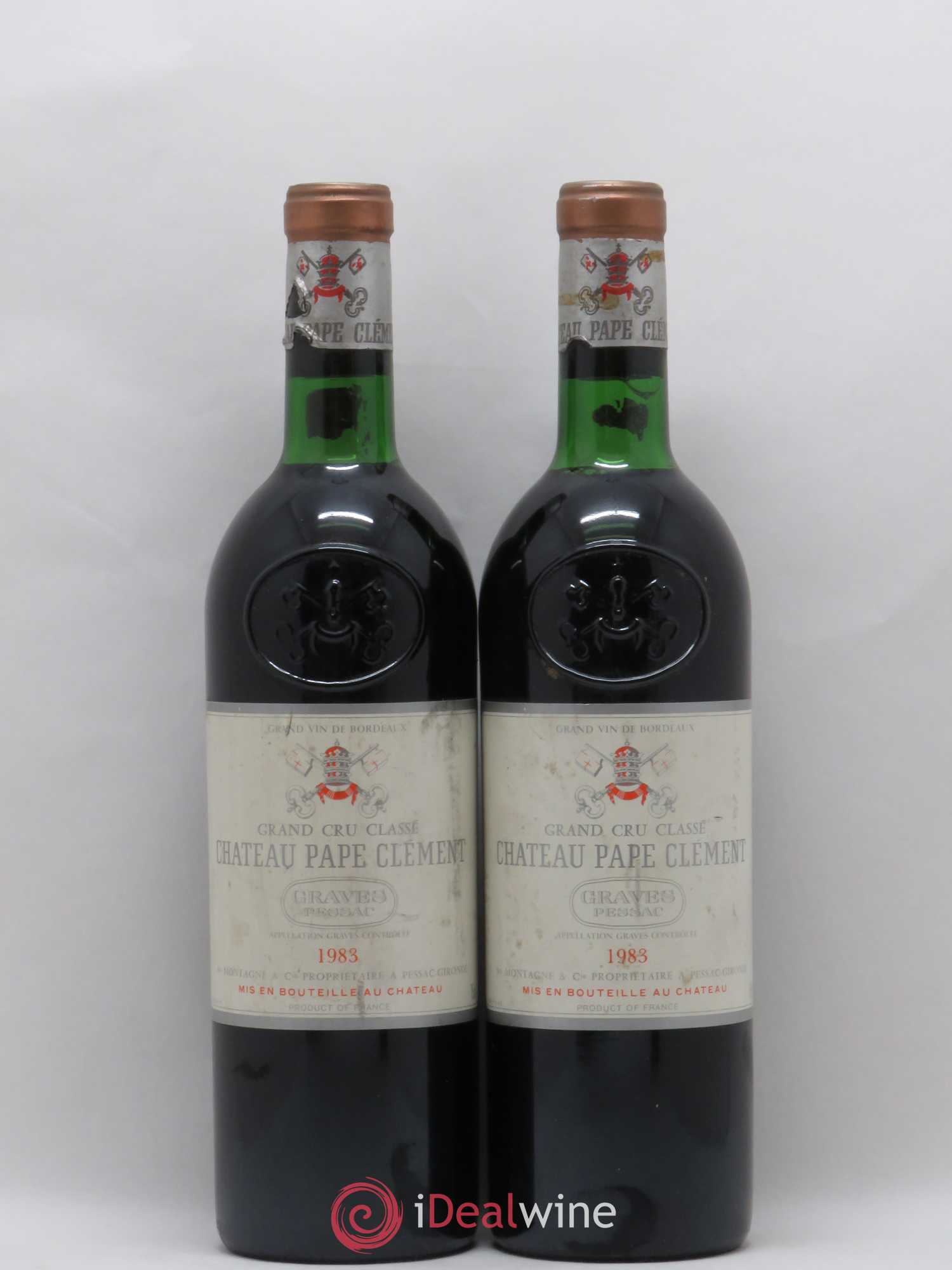 Château Pape Clément Cru Classé de Graves 1983 - Lot de 2 bouteilles - 0