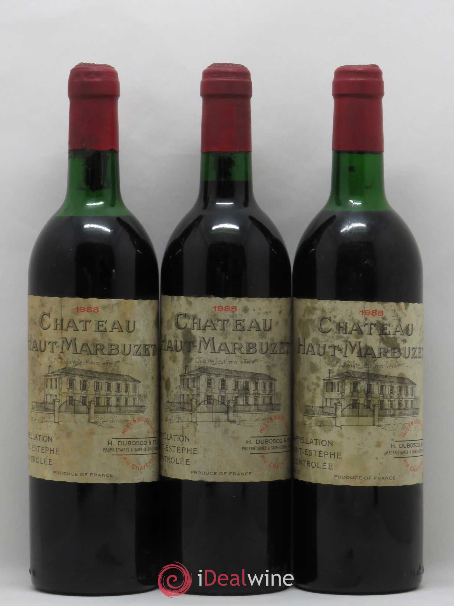 Château Haut Marbuzet 1988 - Lot de 6 bouteilles - 2