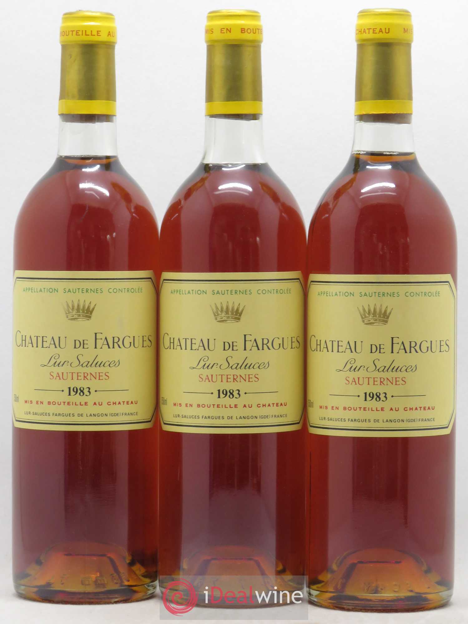 Château de Fargues 1983 - Lotto di 3 bottiglie - 0
