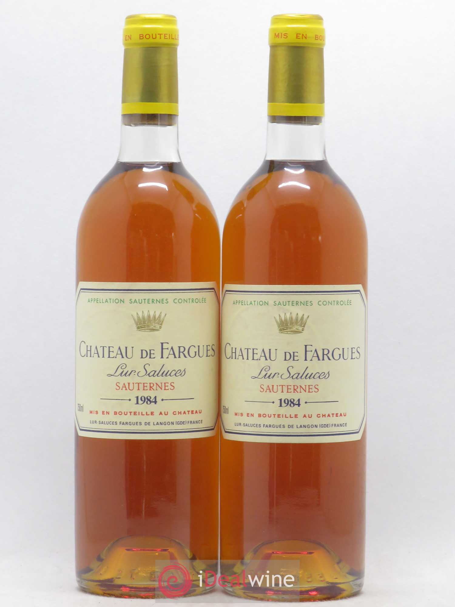 Château de Fargues 1984 - Lotto di 2 bottiglie - 0