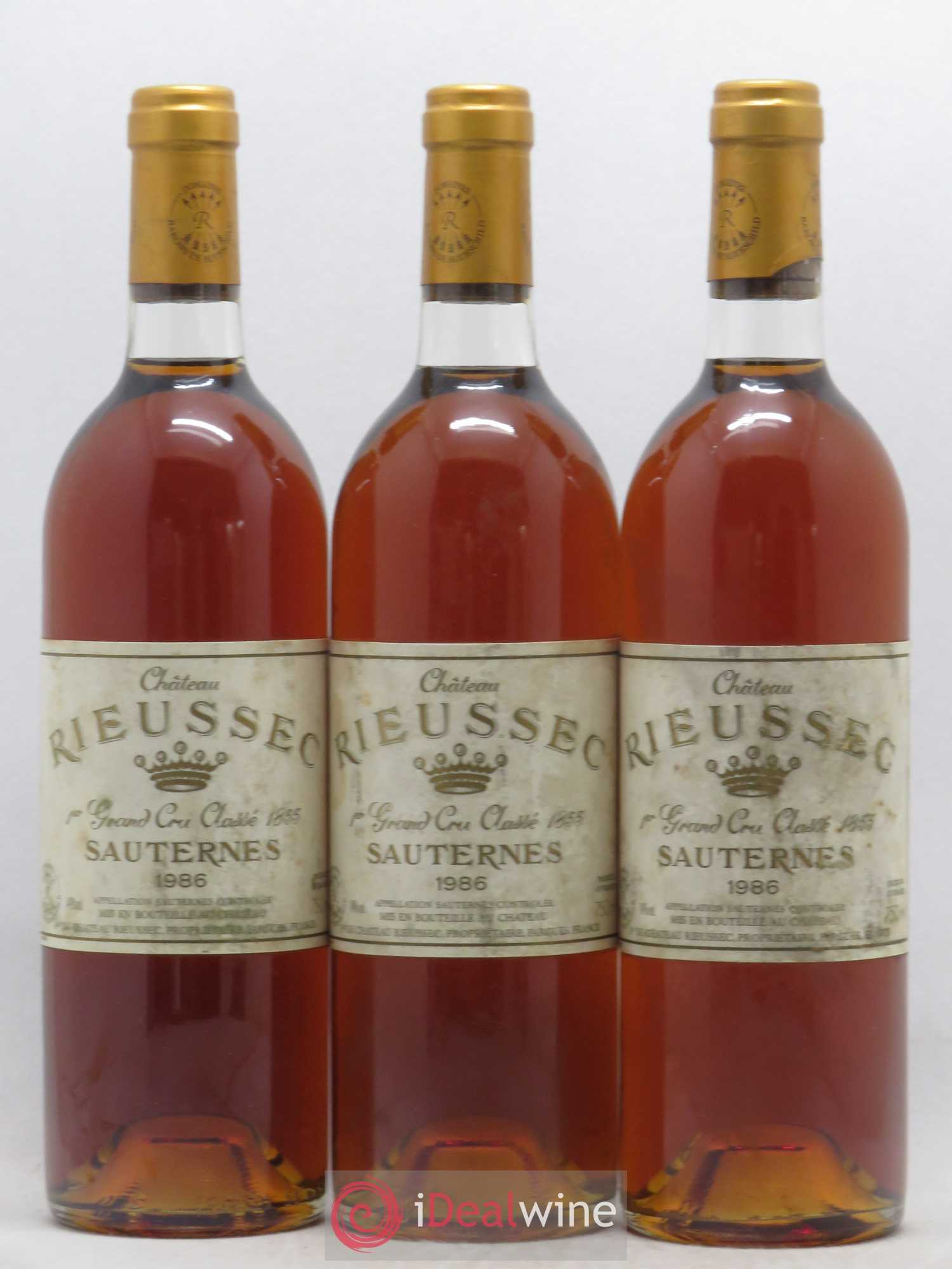 Château Rieussec 1er Grand Cru Classé 1986 - Lotto di 3 bottiglie - 0