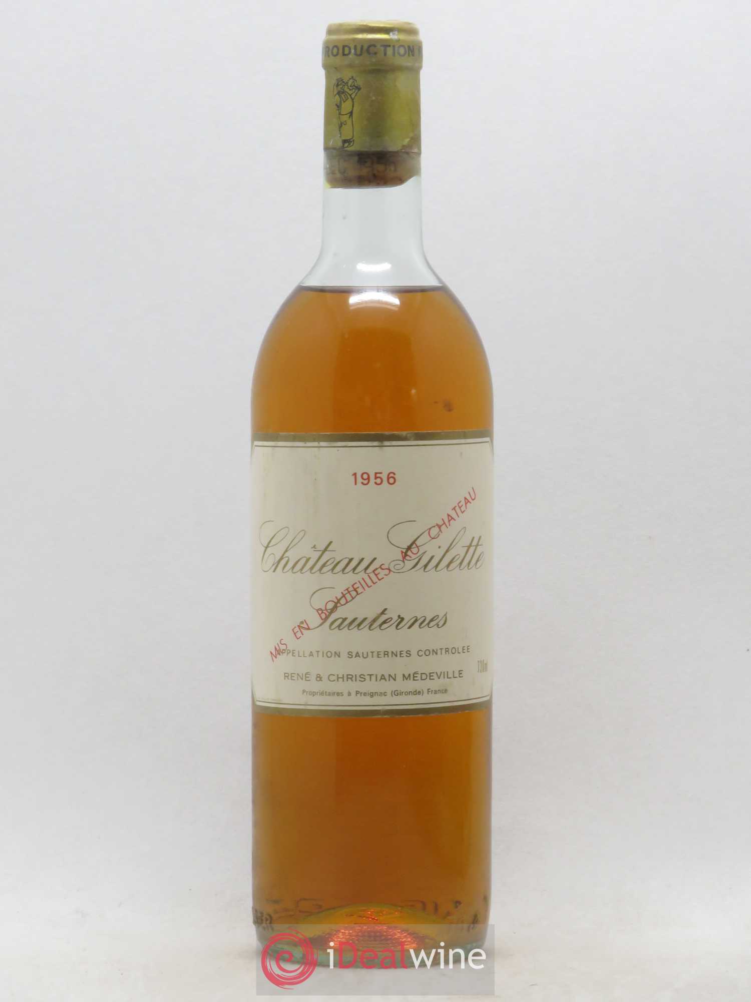 Château Gilette 1956 - Lotto di 1 bottiglia - 0