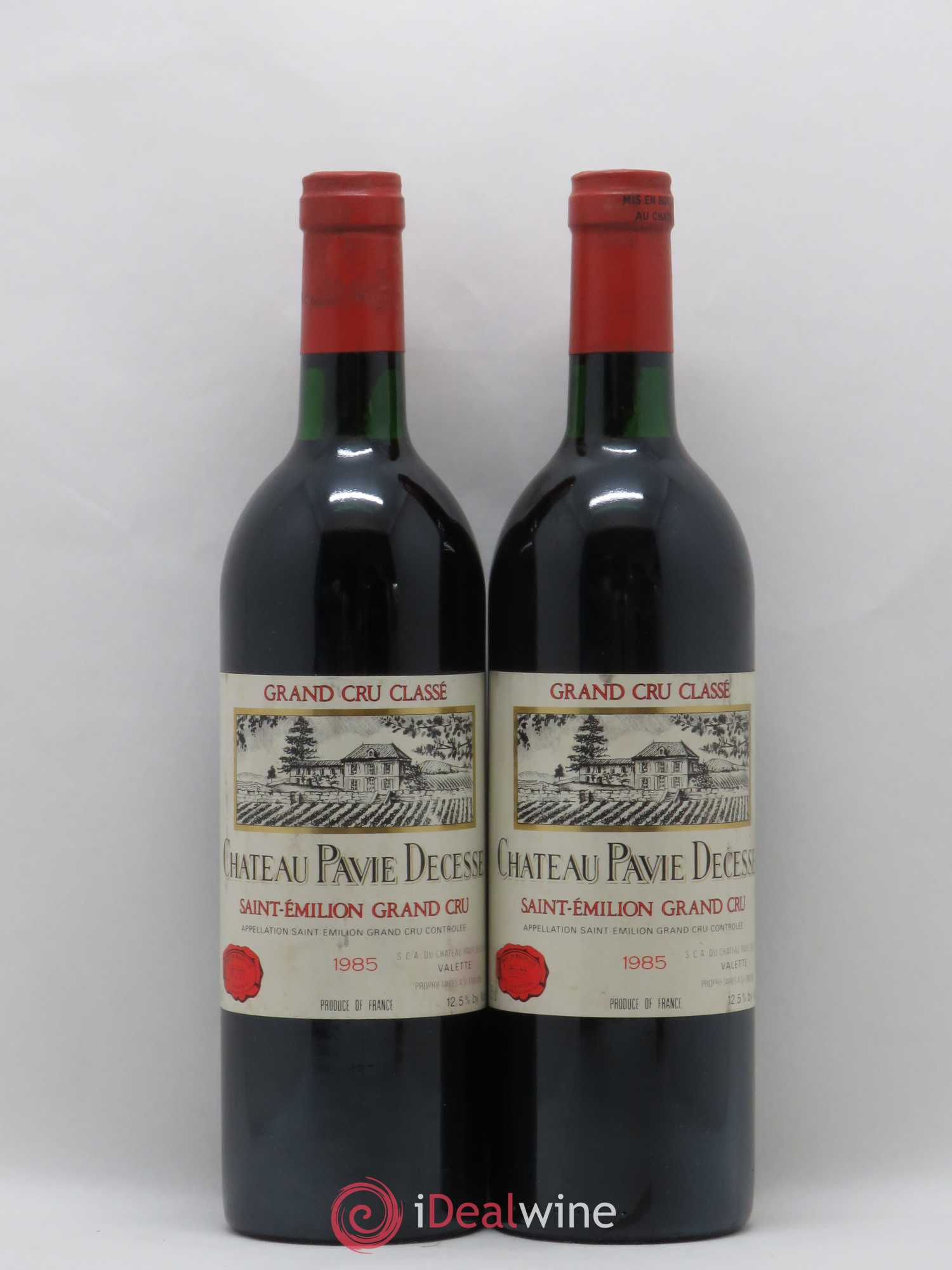 Château Pavie Decesse Grand Cru Classé 1985 - Lot de 2 bouteilles - 0