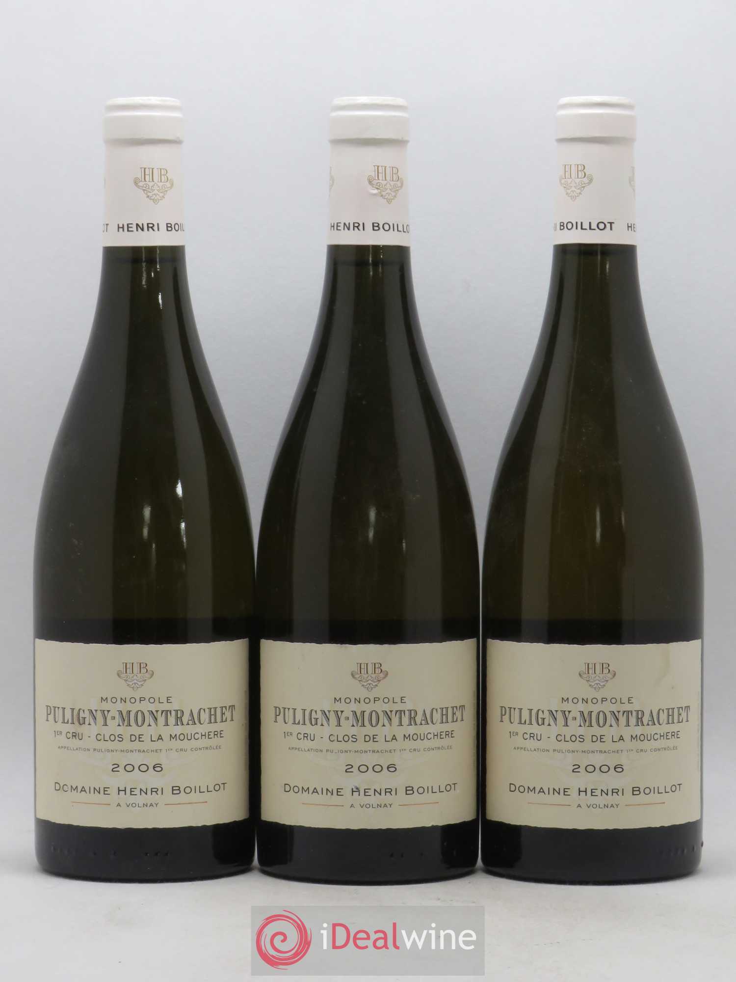 Puligny-Montrachet 1er Cru Clos de la Mouchère Henri Boillot (Domaine) 2006 - Lot de 3 bouteilles - 0