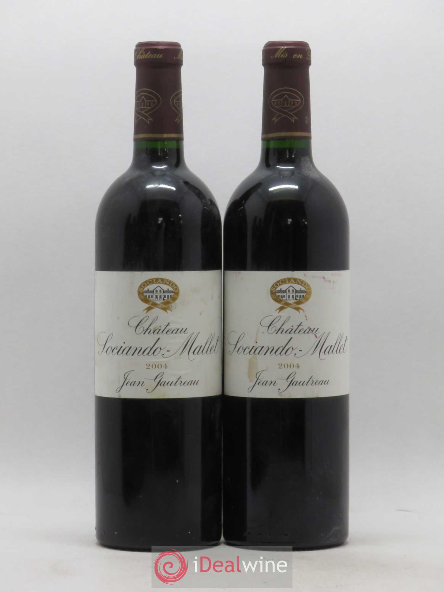 Château Sociando Mallet (sans prix de réserve) 2004 - Lot de 2 bouteilles - 0