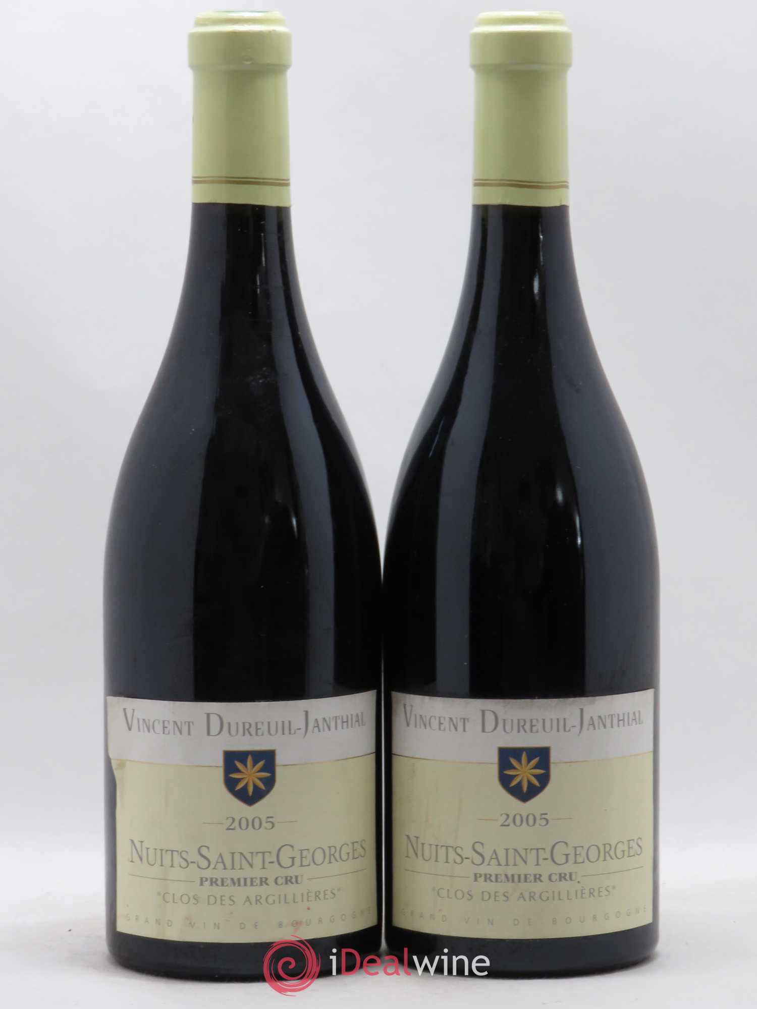Nuits-Saint-Georges 1er Cru Clos des Argillères Dureuil Janthial 2005 - Posten von 2 Flaschen - 0