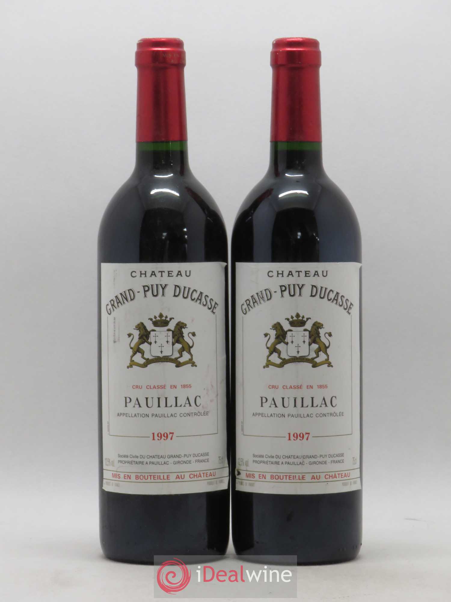 Château Grand Puy Ducasse 5ème Grand Cru Classé 1997 - Lot de 2 bouteilles - 0