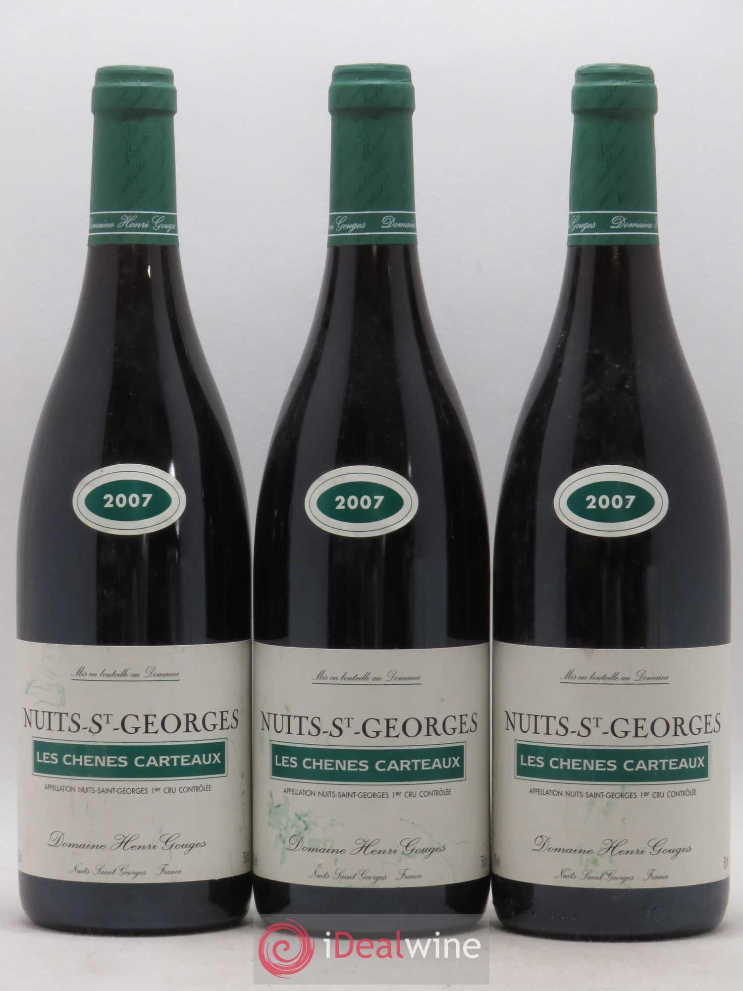 Nuits-Saint-Georges 1er Cru Les Chênes Carteaux Henri Gouges 2007 - Lot de 3 bouteilles - 0