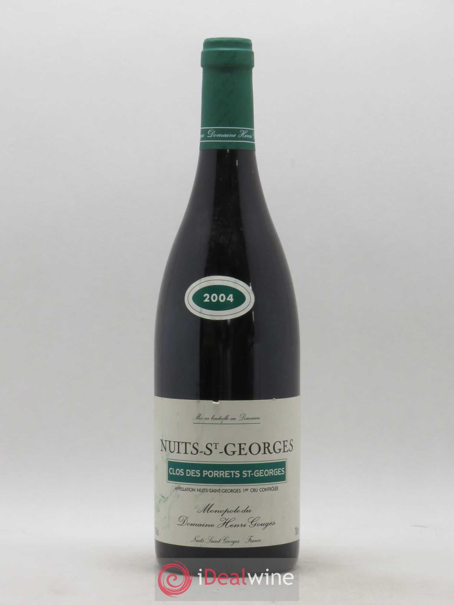 Nuits-Saint-Georges 1er Cru Clos des Porrets St Georges Henri Gouges 2004 - Lot of 1 bottle - 0