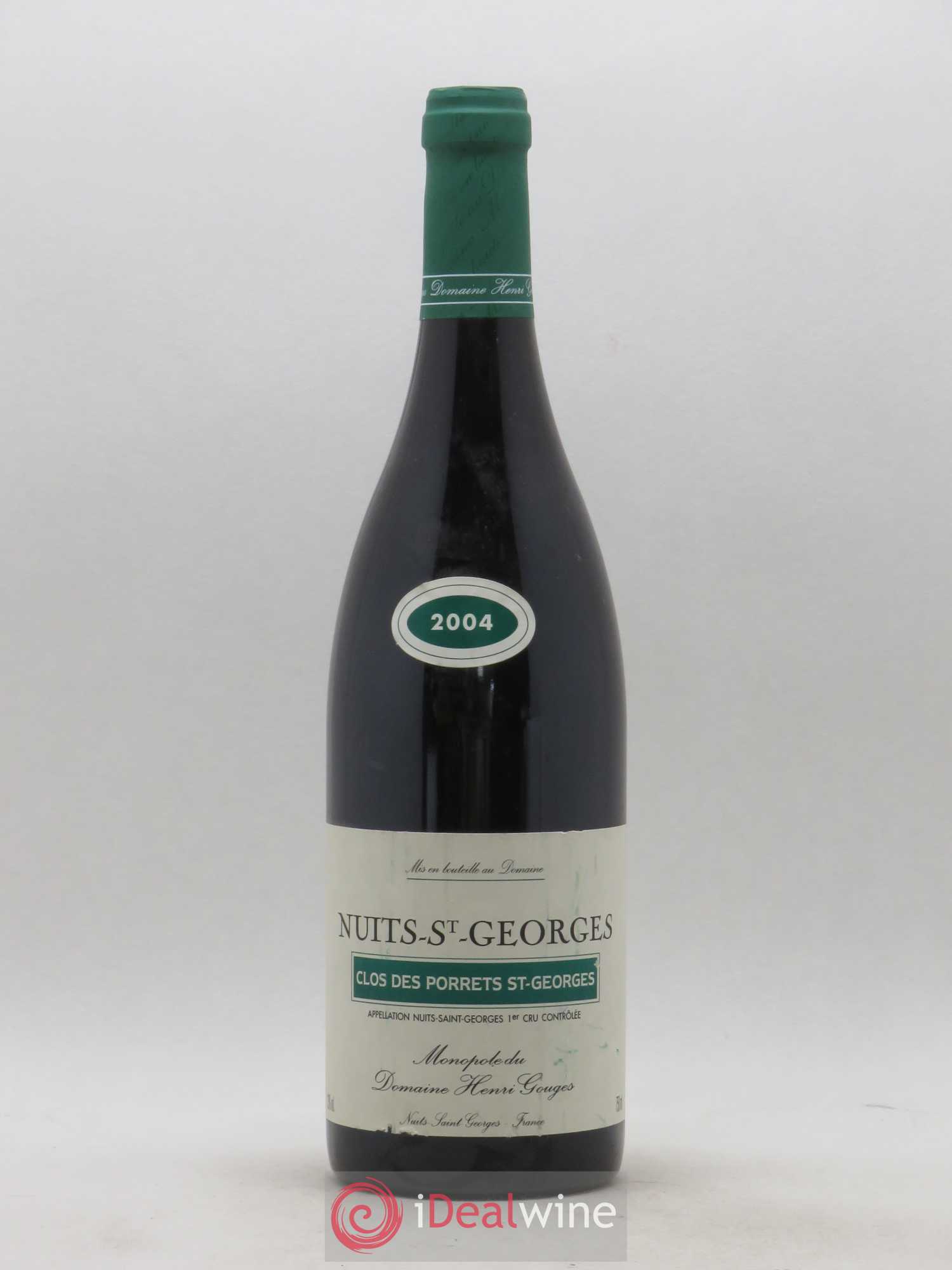 Nuits-Saint-Georges 1er Cru Clos des Porrets St Georges Henri Gouges 2004 - Lot de 1 bouteille - 0