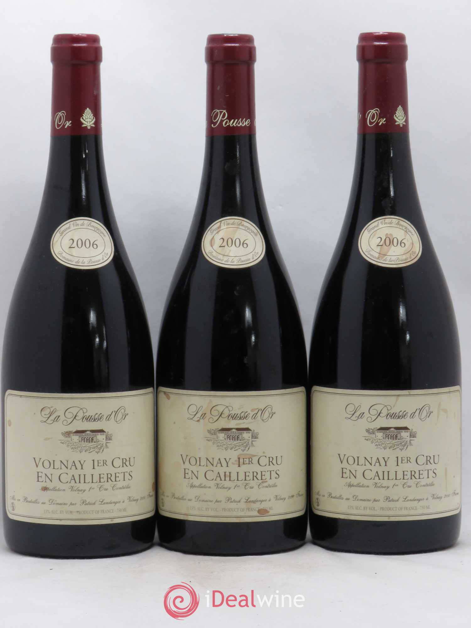 Volnay 1er Cru Les Caillerets La Pousse d'Or (Domaine de) 2006 - Lot de 3 bouteilles - 0
