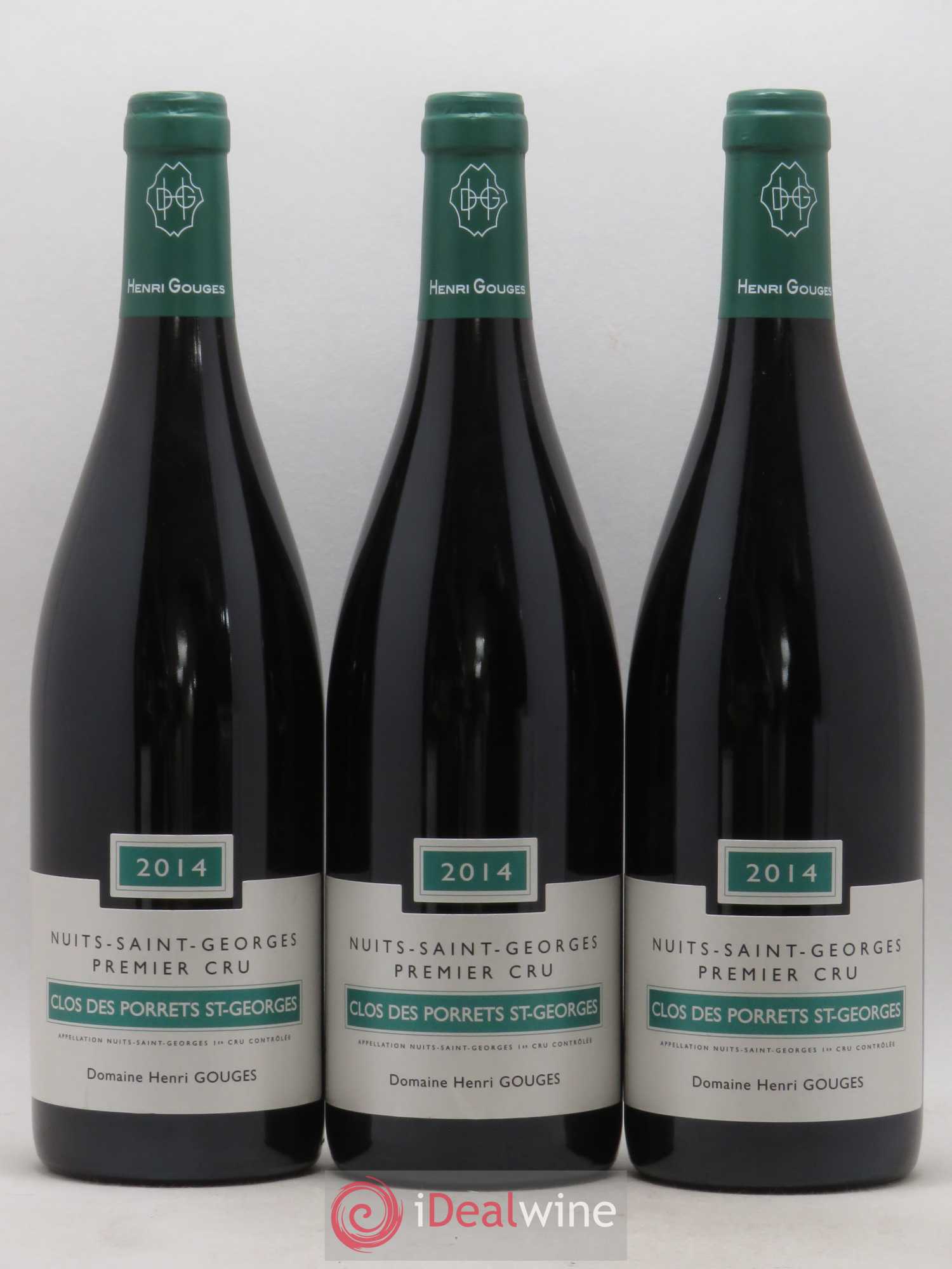 Nuits-Saint-Georges 1er Cru Clos des Porrets St Georges Henri Gouges 2014 - Posten von 3 Flaschen - 0
