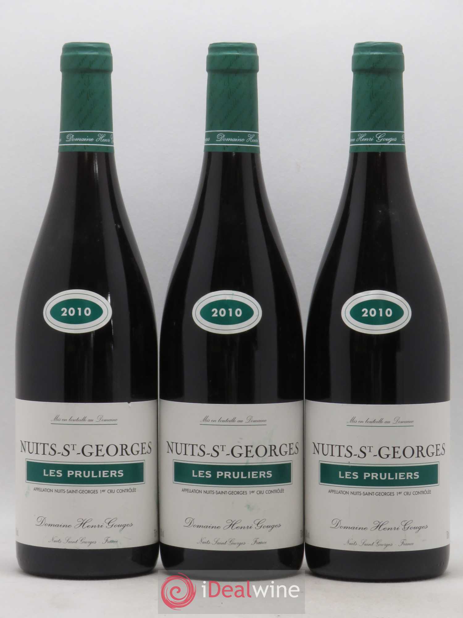 Nuits-Saint-Georges 1er Cru Les Pruliers Henri Gouges 2010 - Posten von 3 Flaschen - 0
