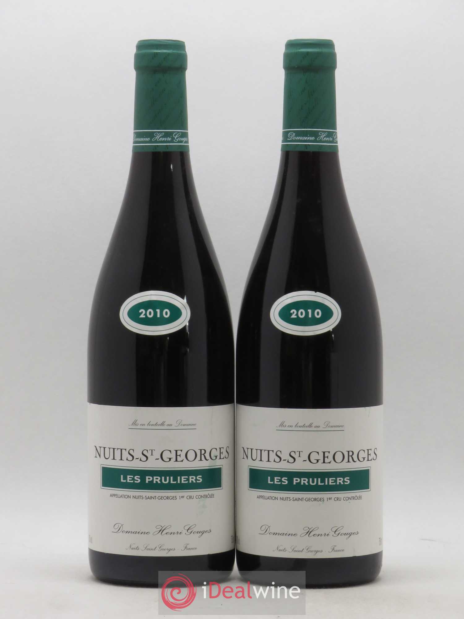 Nuits-Saint-Georges 1er Cru Les Pruliers Henri Gouges 2010 - Lot de 2 bouteilles - 0