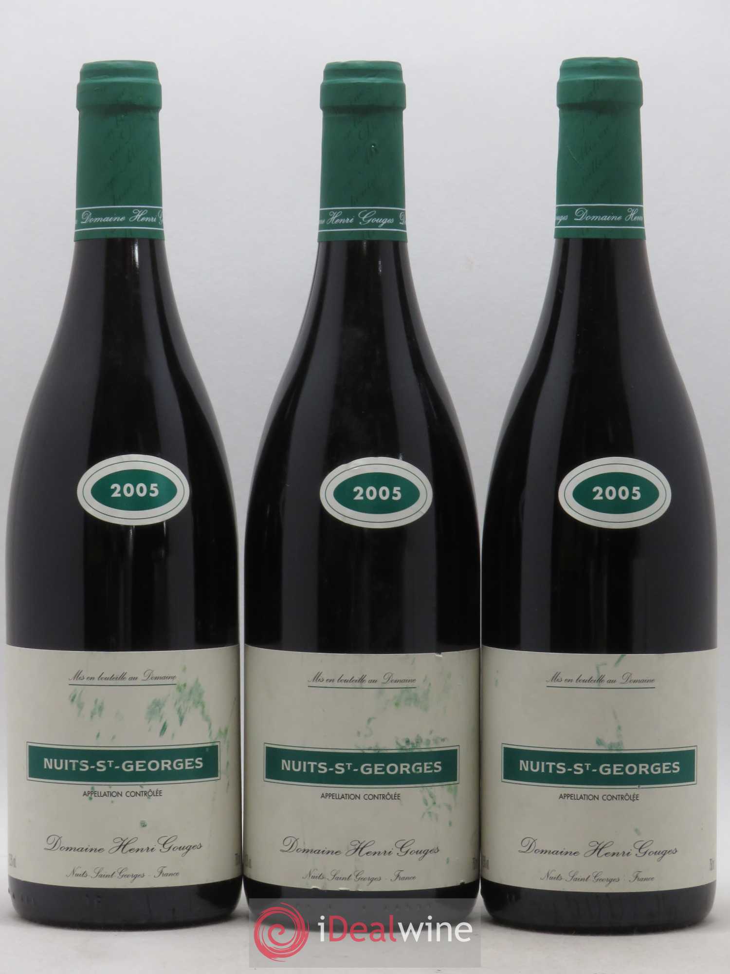 Nuits-Saint-Georges Henri Gouges 2005 - Lot of 3 bottles - 0