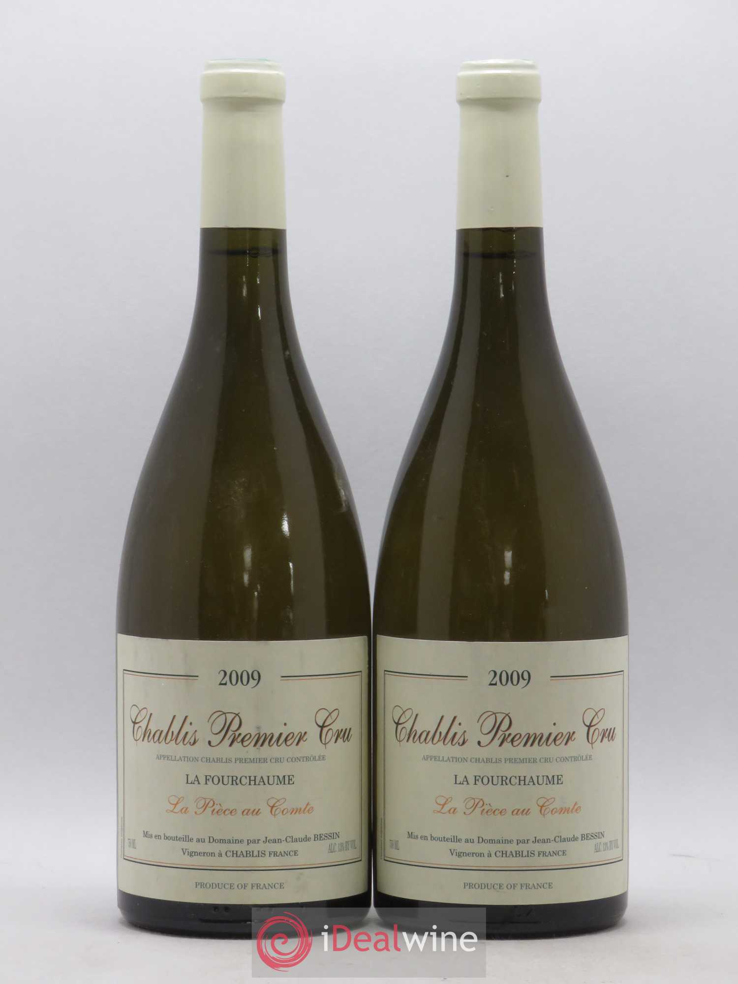 Chablis 1er Cru La Fourchaume La Piece Au Comte Jean Claude Bessin 2009 - Posten von 2 Flaschen - 0