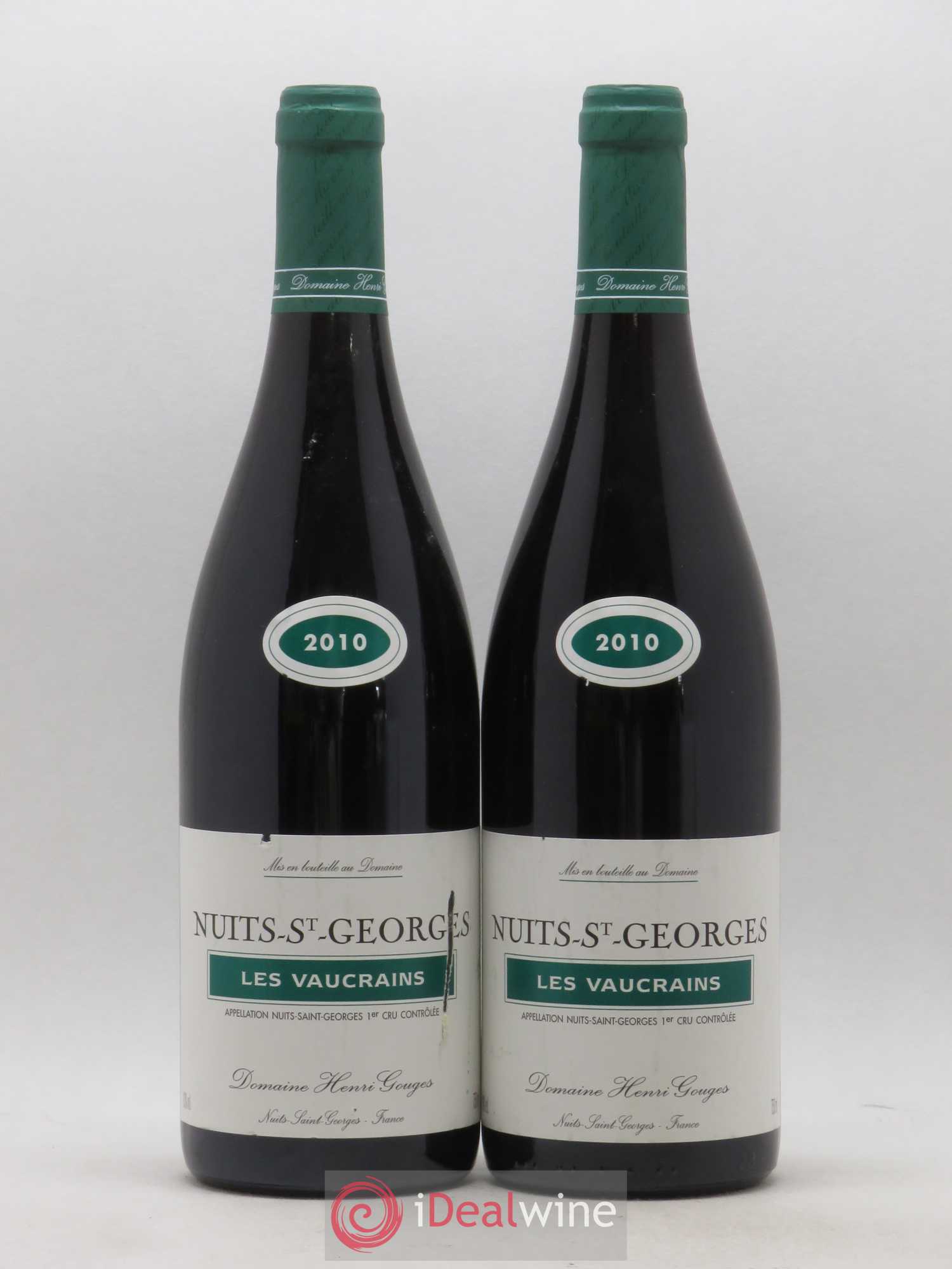 Nuits-Saint-Georges 1er Cru Les Vaucrains Henri Gouges 2010 - Posten von 2 Flaschen - 0