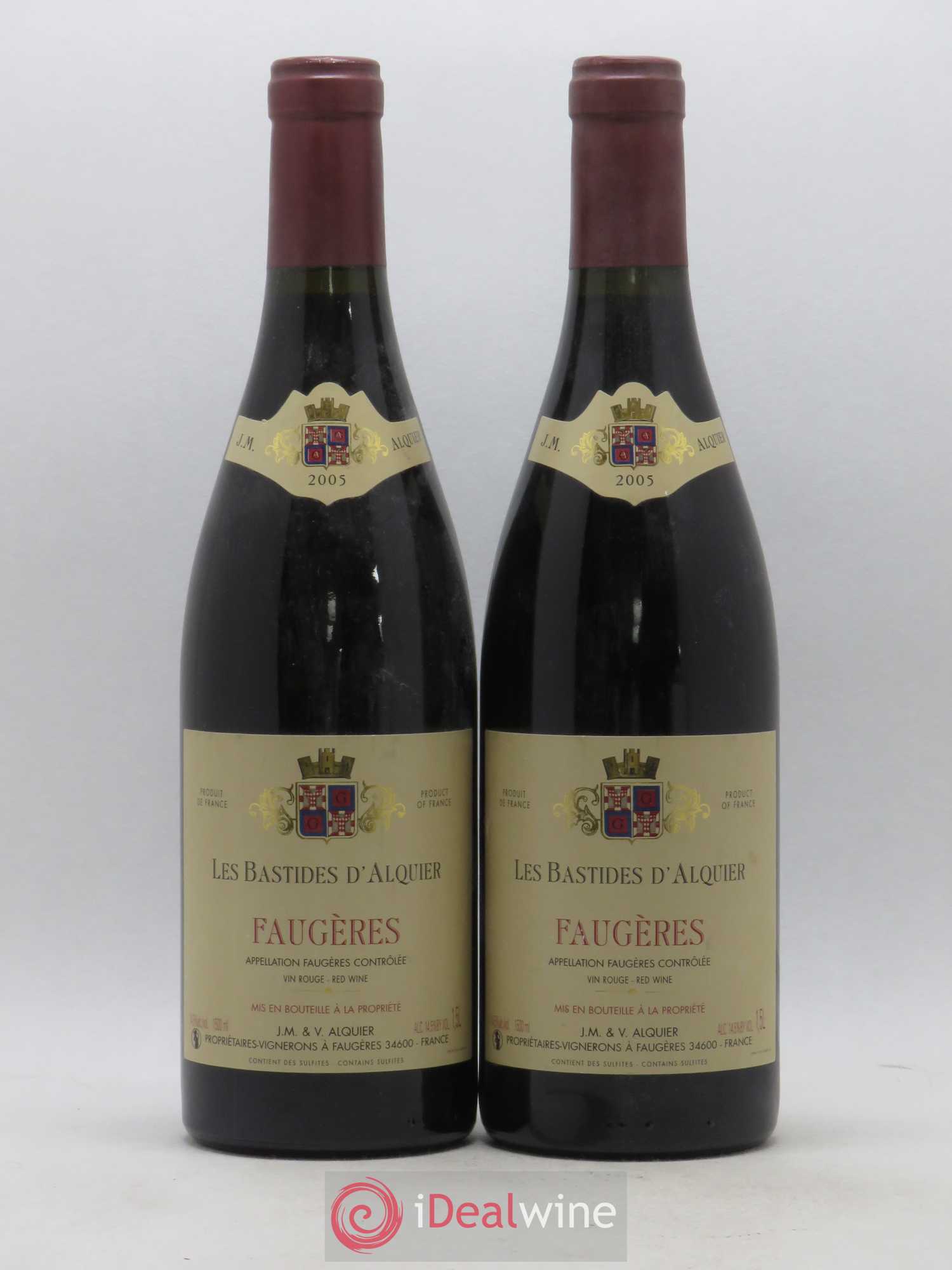 Faugères Domaine Jean-Michel Alquier Les Bastides d'Alquier 2005 - Lot de 2 bouteilles - 0