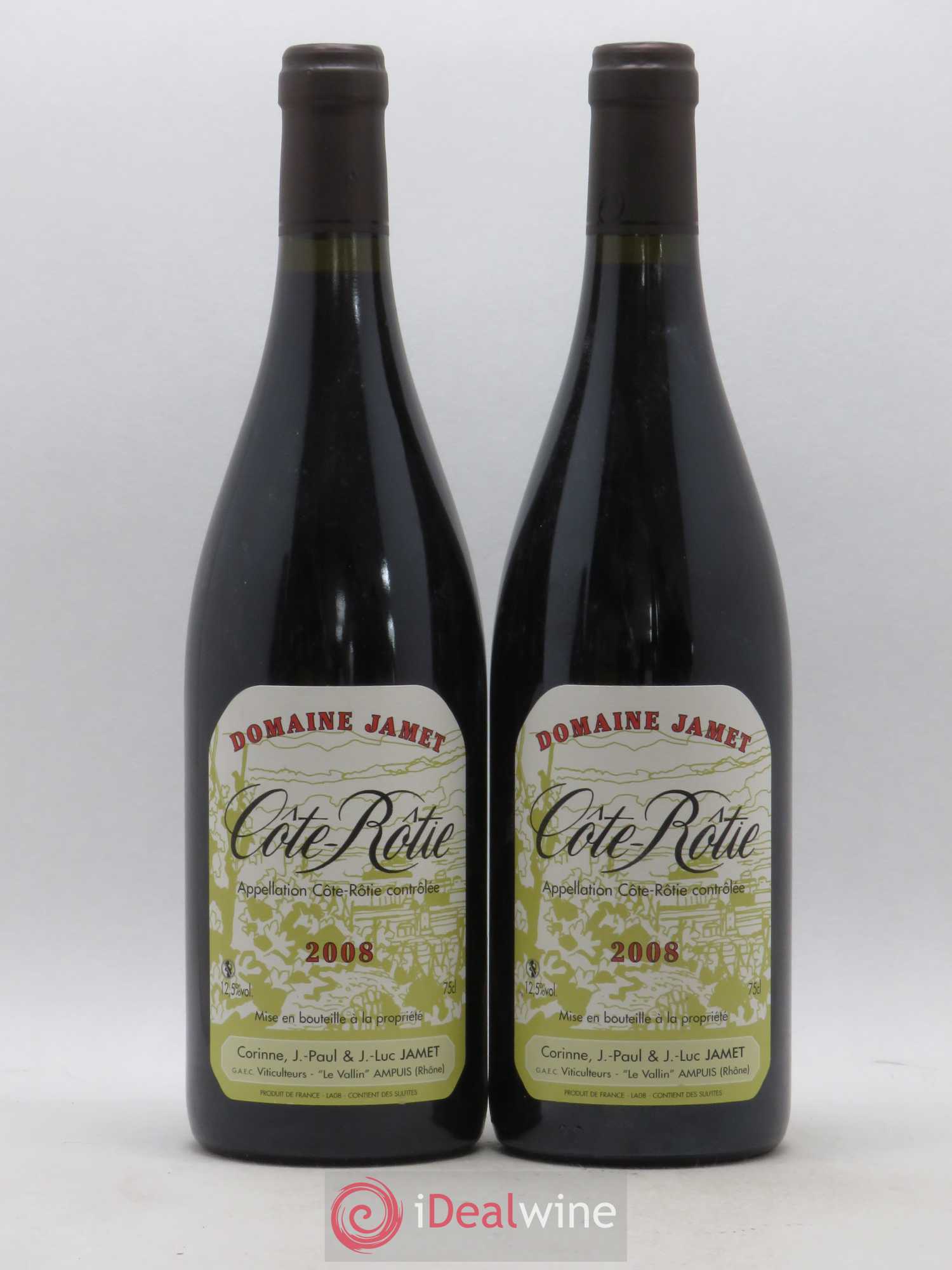 Côte-Rôtie Jamet (Domaine) 2008 - Lot de 2 bouteilles - 0