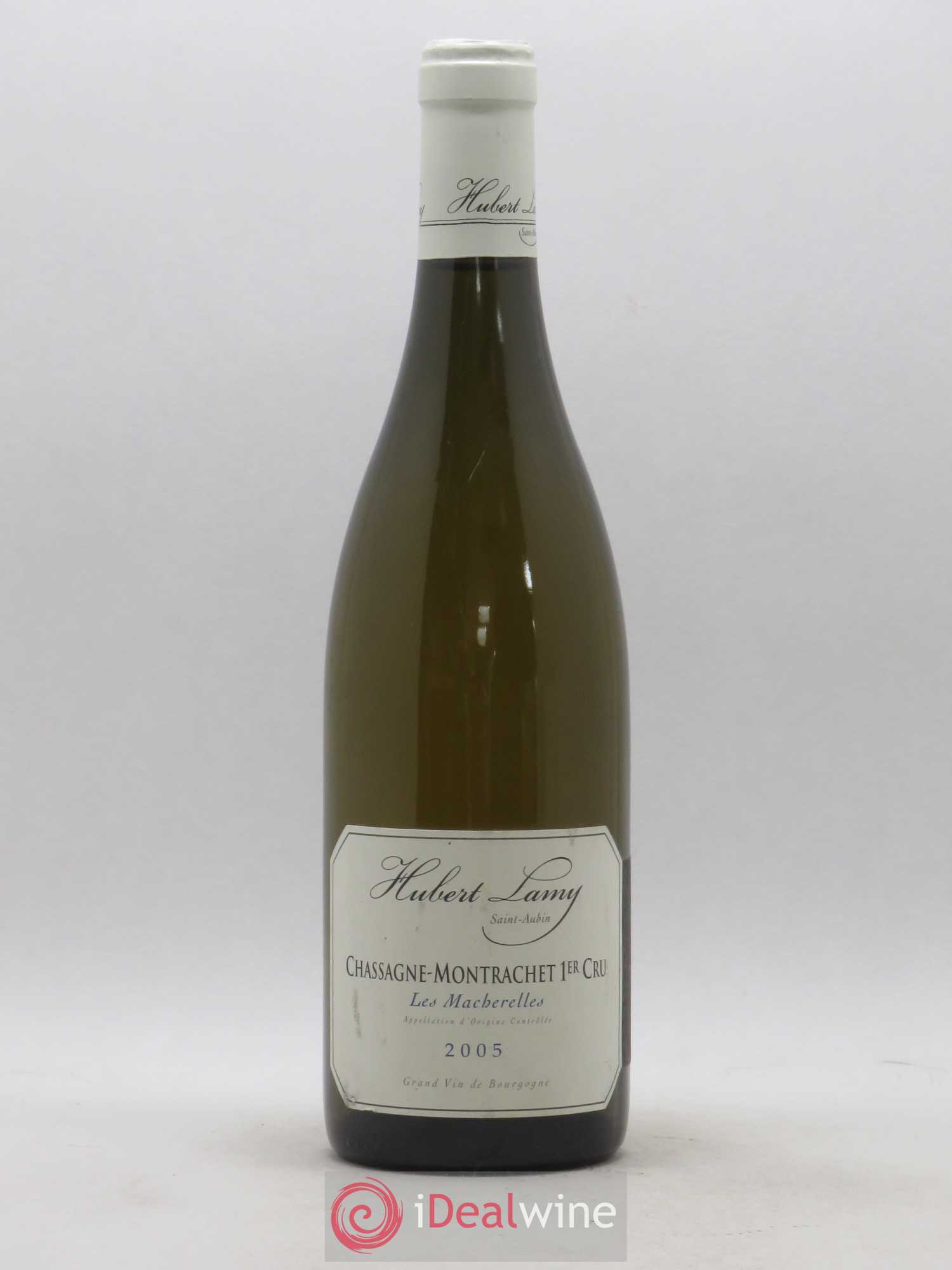 Chassagne-Montrachet 1er Cru Les Macherelles Hubert Lamy 2005 - Lot de 1 bouteille - 0