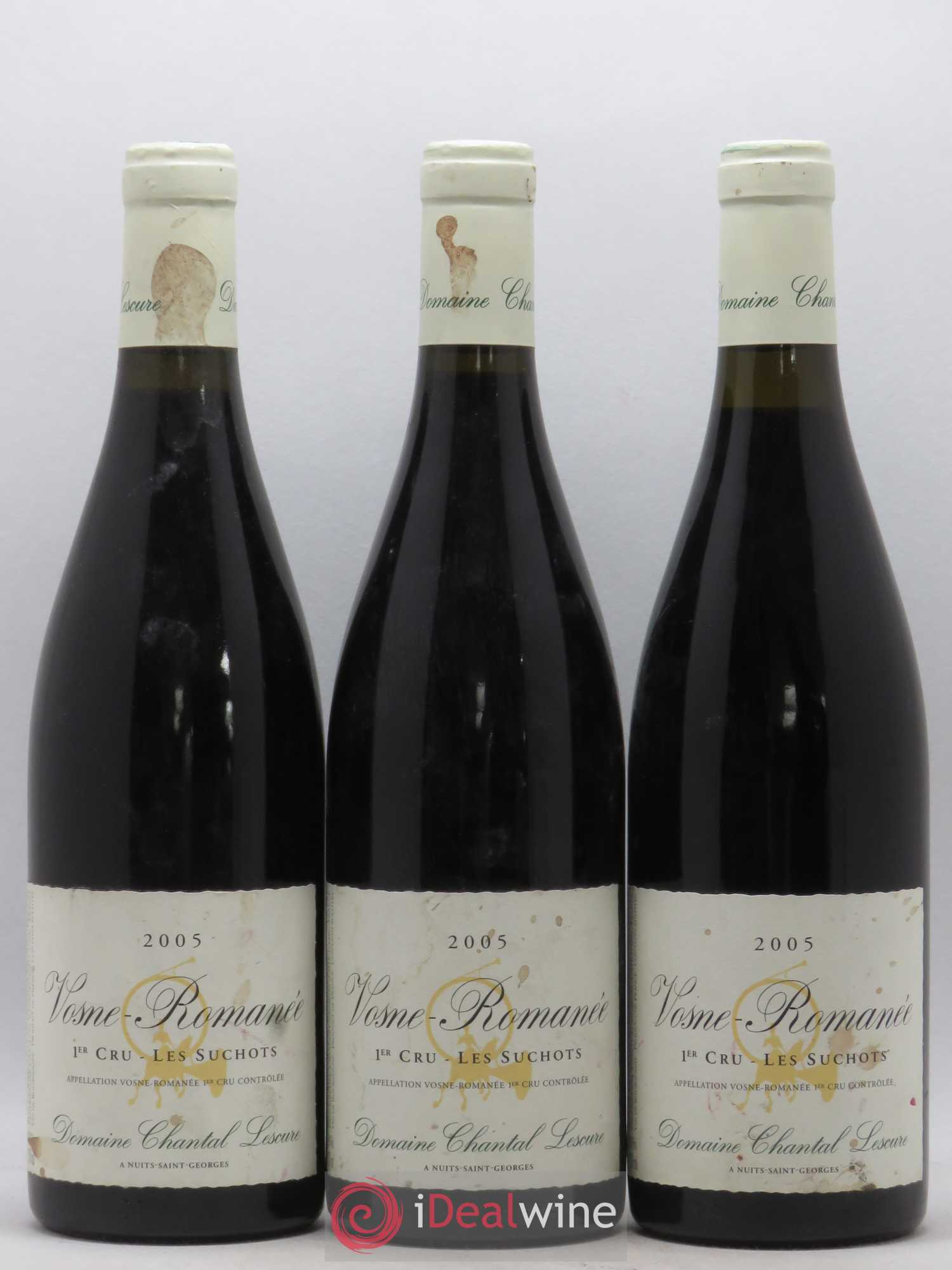 Vosne-Romanée 1er Cru Les Suchots Chantal Lescure 2005 - Lot de 3 bouteilles - 0